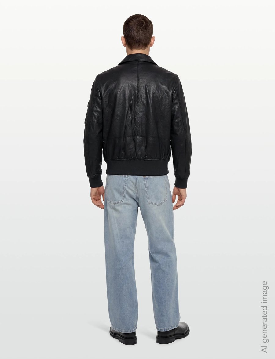 Parajumpers - Brigadier Leather Jacket - kevadjoped - grey - 4