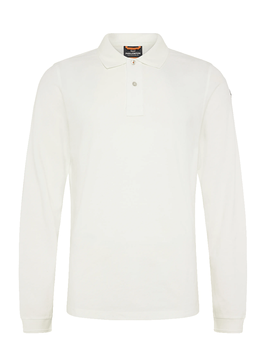 Parajumpers - Oberon Polo Sweater - langärmelige gestrickte polohemden - white - 0
