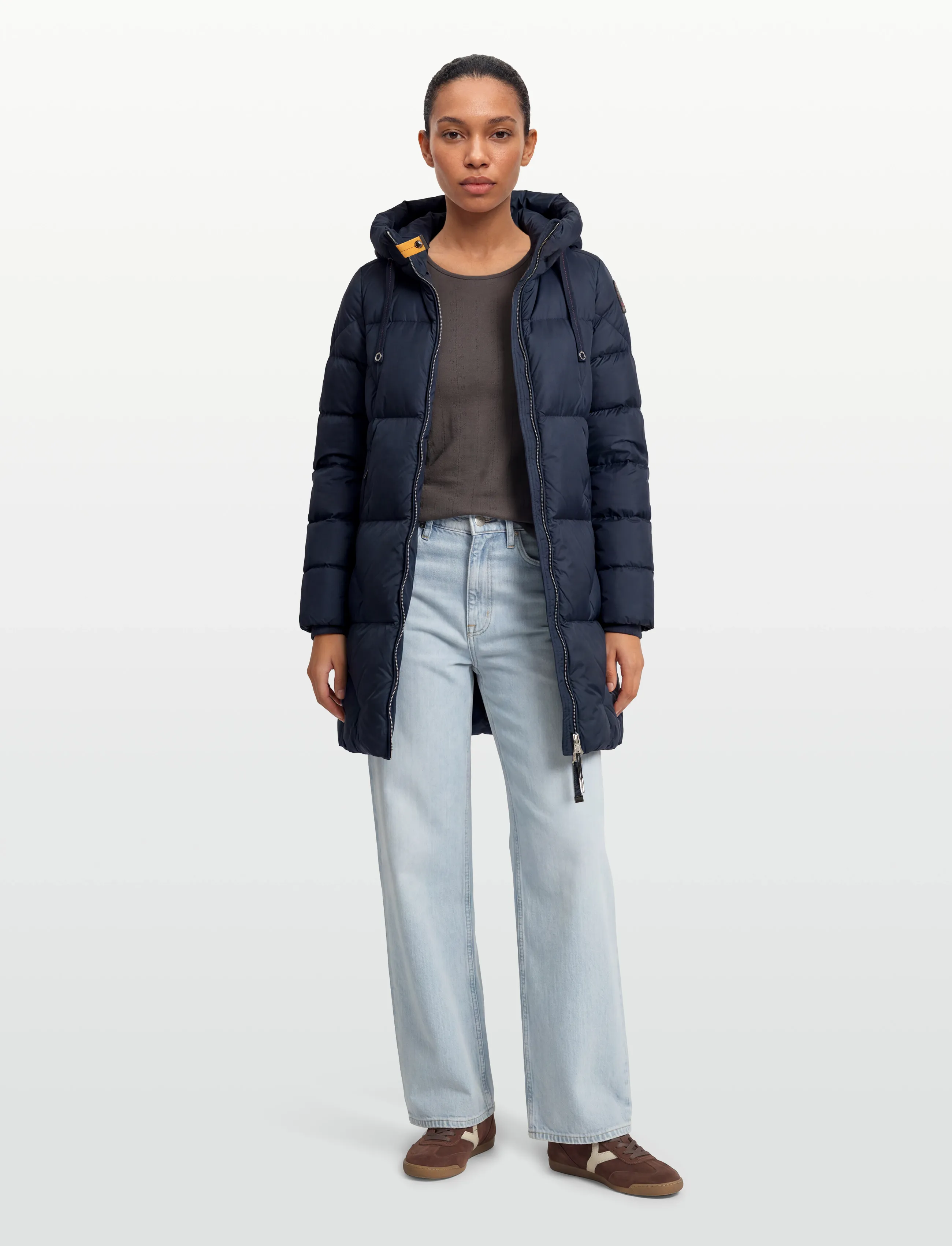 Parajumpers Jacket Janet, Kvinder, Pufferjakke med Hætte, Navy, Str: S
