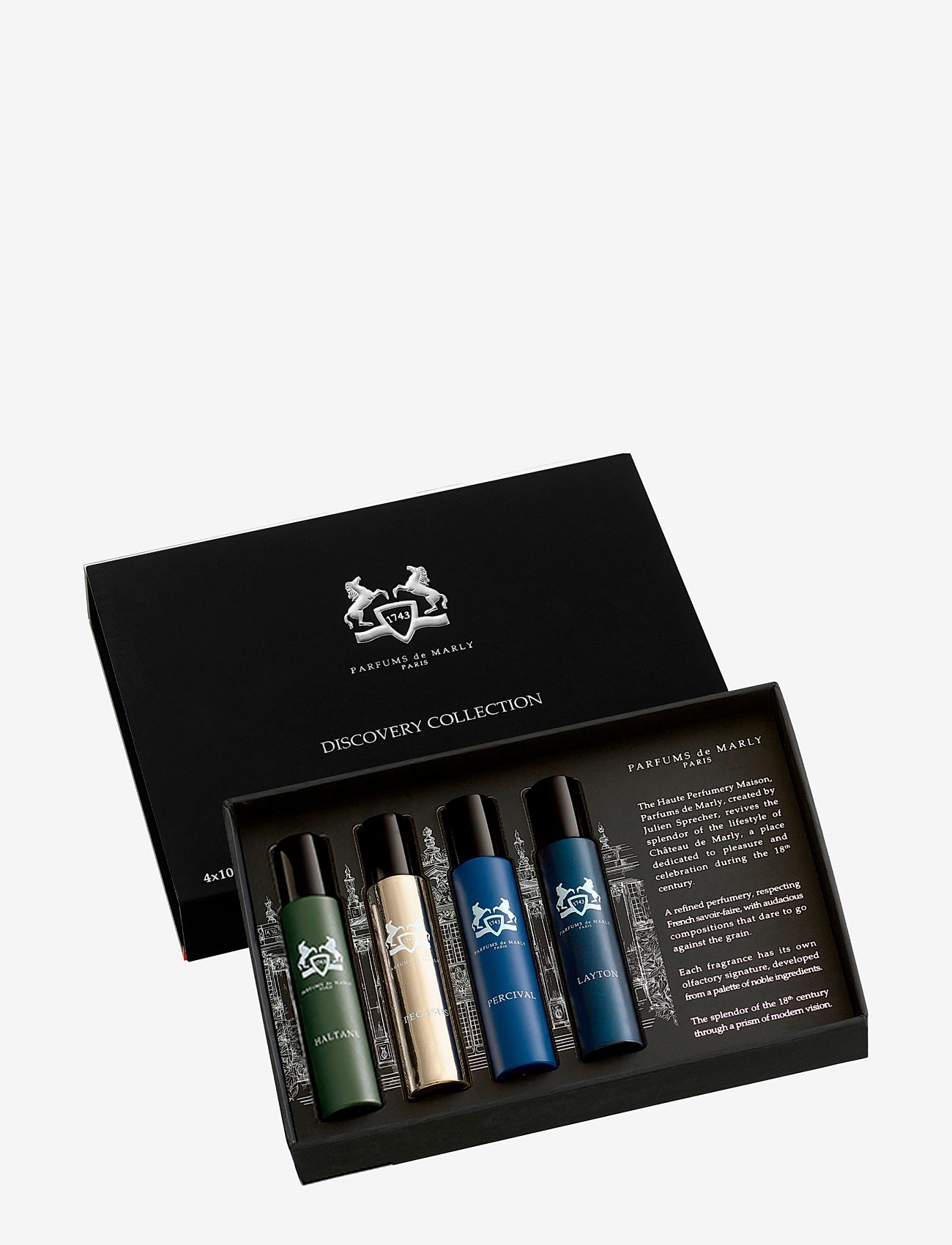Parfums de Marly - DISCOVERY COLLECTION CASTLE MASCULINE 4X10ML (Layton, Percival, Pegasus, Haltane) - clear - 0