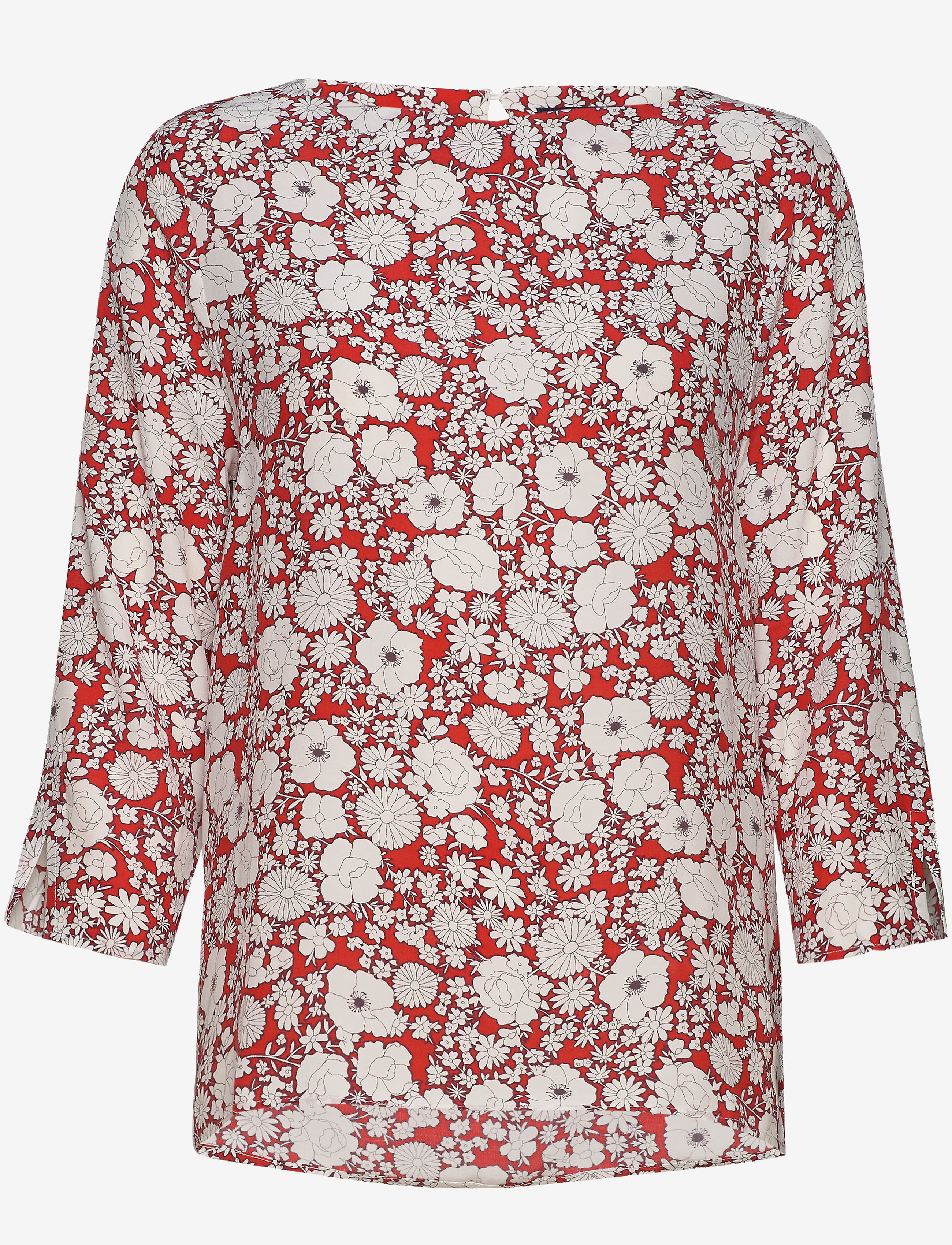 Park Lane Blouse 3/4 Sleeve, 34, Blouses, Rot - Long-sleeved, Frauen