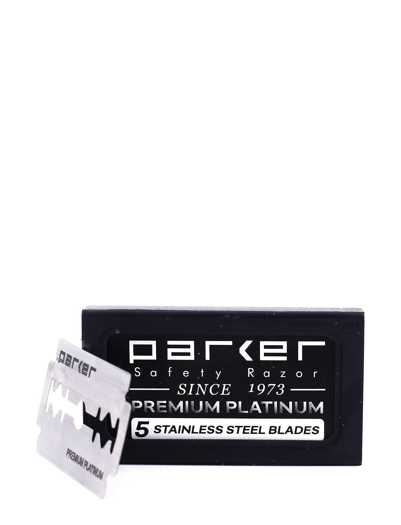 Parker Parker Premium Platinum Double Edge Blades - 5 Pack - Silver - ONE SIZE