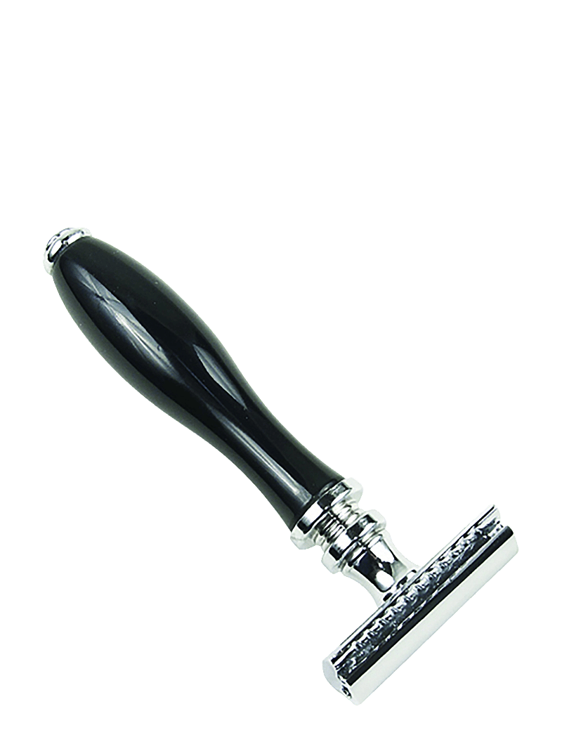 Parker - Parker 111B - Black Resin Handle 3 Piece Safety Razor - pardlid - black - 0