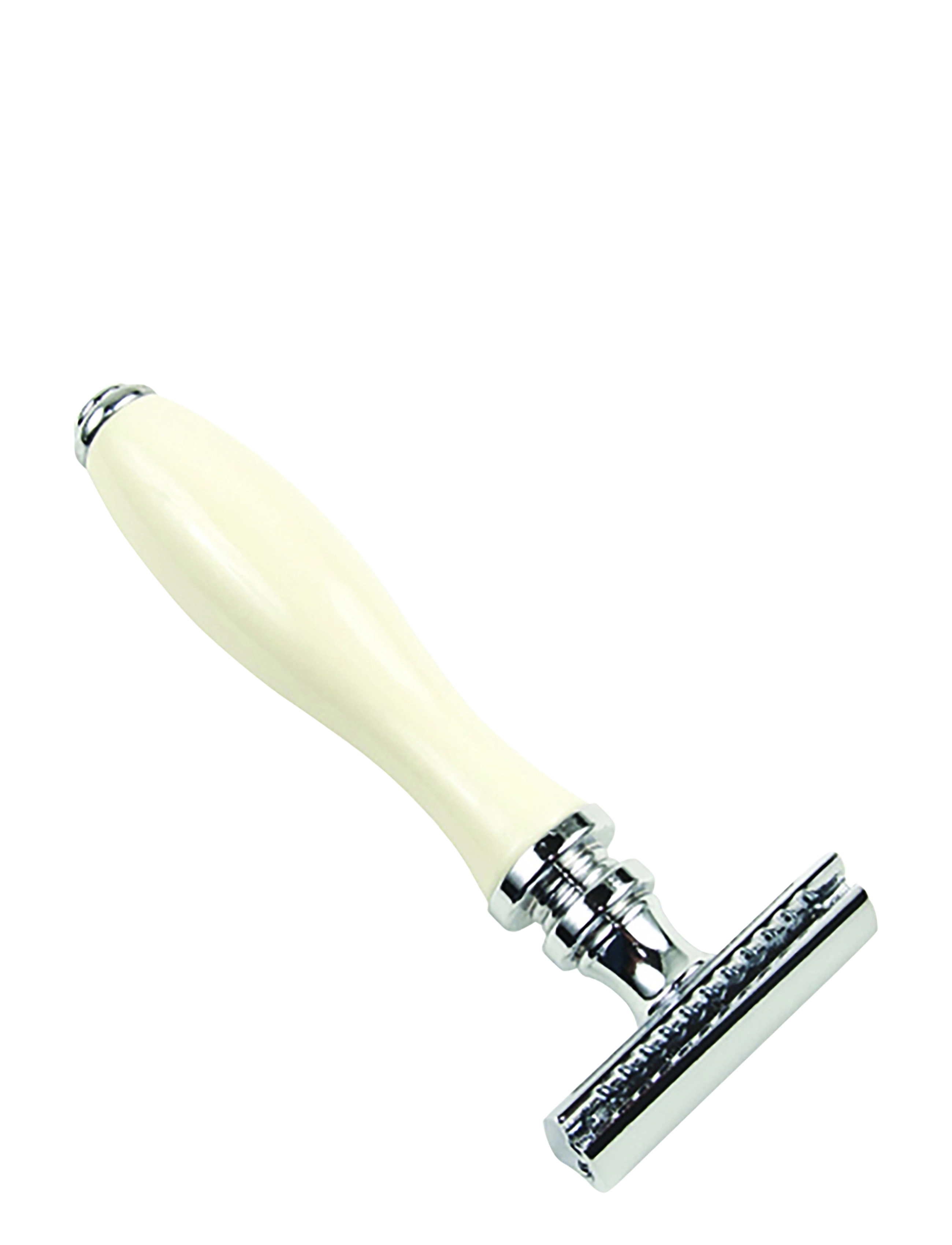 Parker 111W White Resin Handle 3 Piece Safety Razor, Razors, Hvid, Str: ONE SIZE