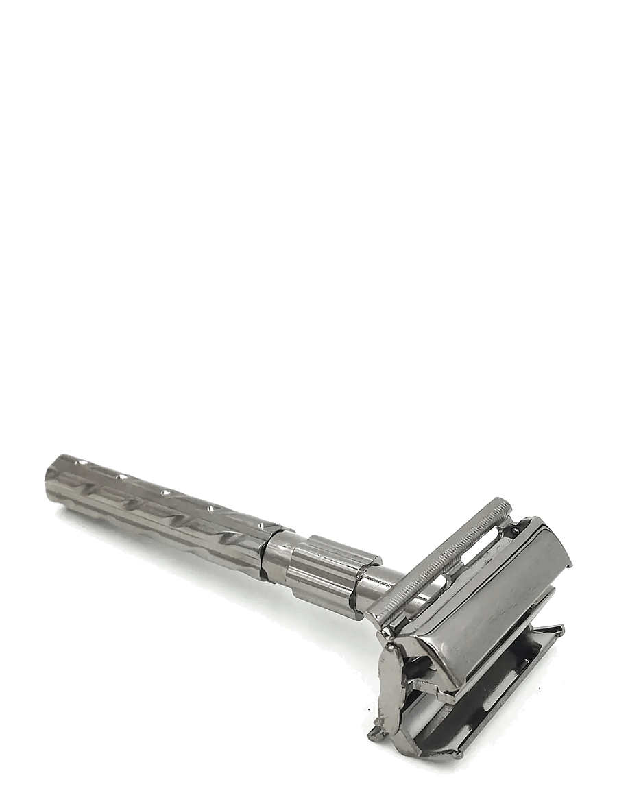 Parker - Parker 22R - Gunmetal Handle Butterfly Open Safety Razor - pardlid - gunmetal - 2