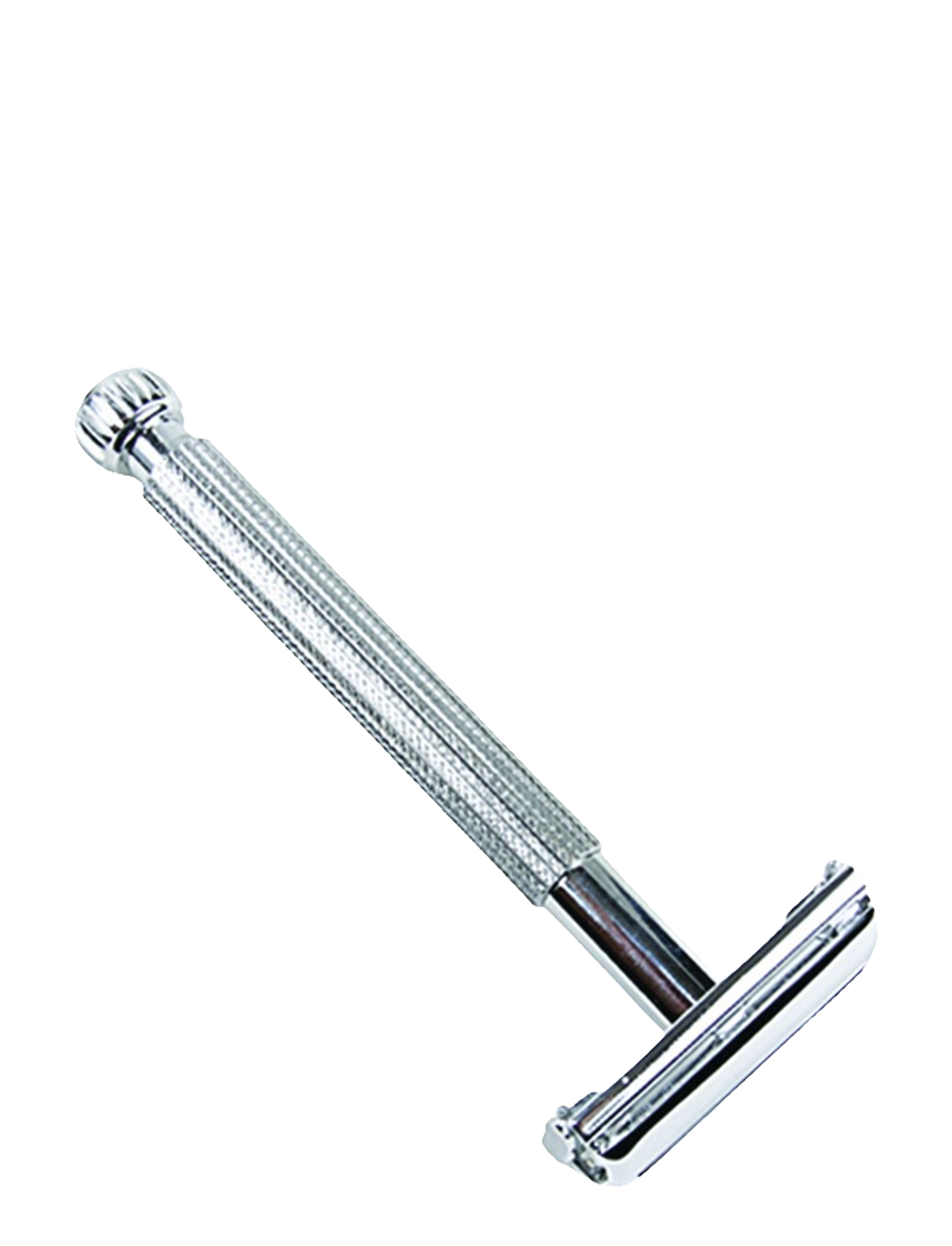 Parker Parker 29L - Unisex Textured Long Handle Butterfly Open Safe, One Size, Silver, Barberingsprodukter > Barberknive, Herre