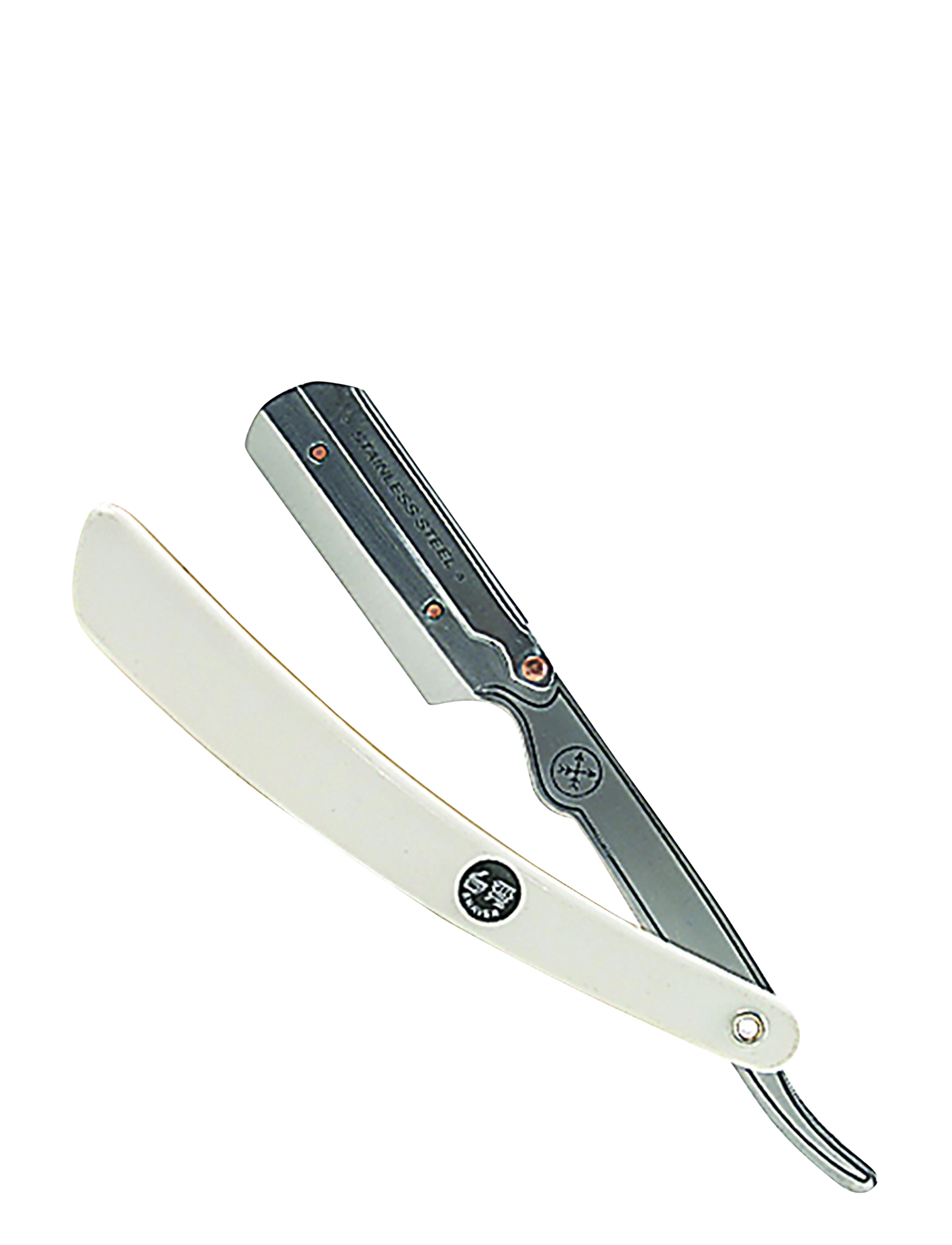 Parker Parker Srw/34R - White Abs Handle Clip Type Barber/Straight, One Size, White, Barberingsprodukter > Barberknive, Herre