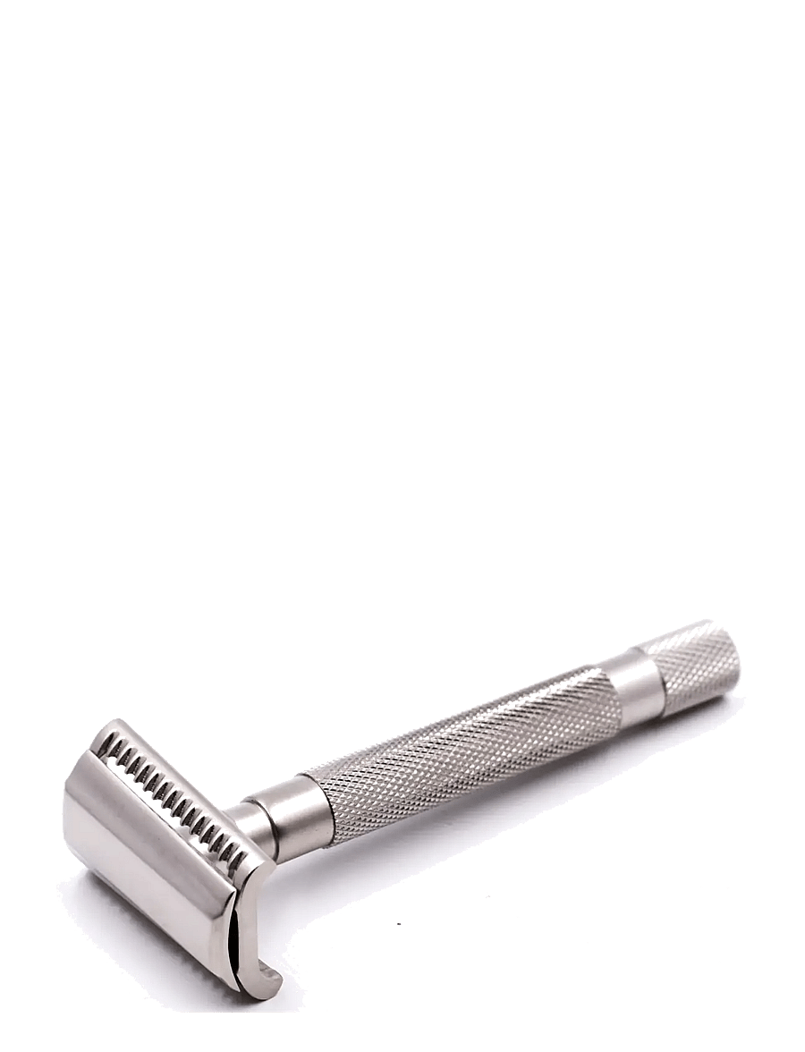 Parker - Parker 55SL-SC - Semi-Slant 3 Piece Safety Razor - Satin Ch - pardlid - satin chrome - 1