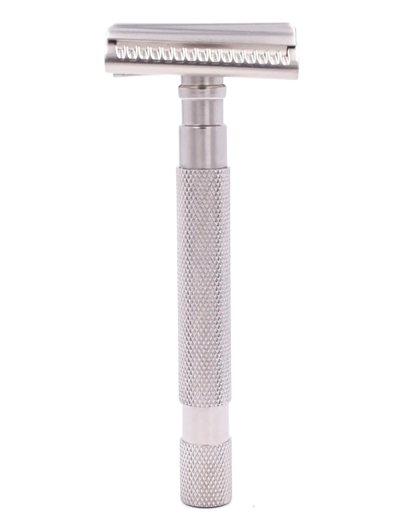 Parker - Parker 55SL-SC - Semi-Slant 3 Piece Safety Razor - Satin Ch - barberskrabere - satin chrome - 2