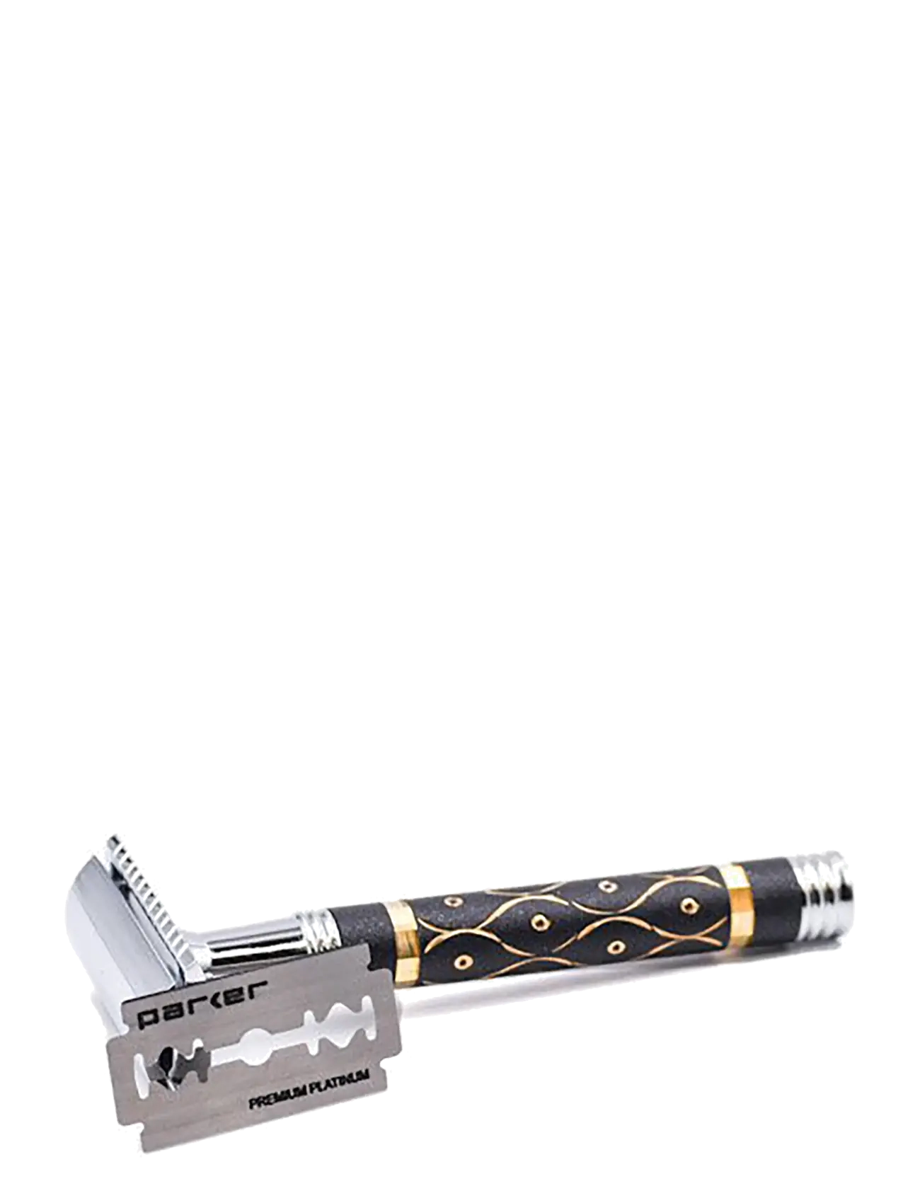 Parker - Parker 65R - Heavyweight Gray & Gold Sandstone Textured Hand - barberskrabere - gray & gold - 2