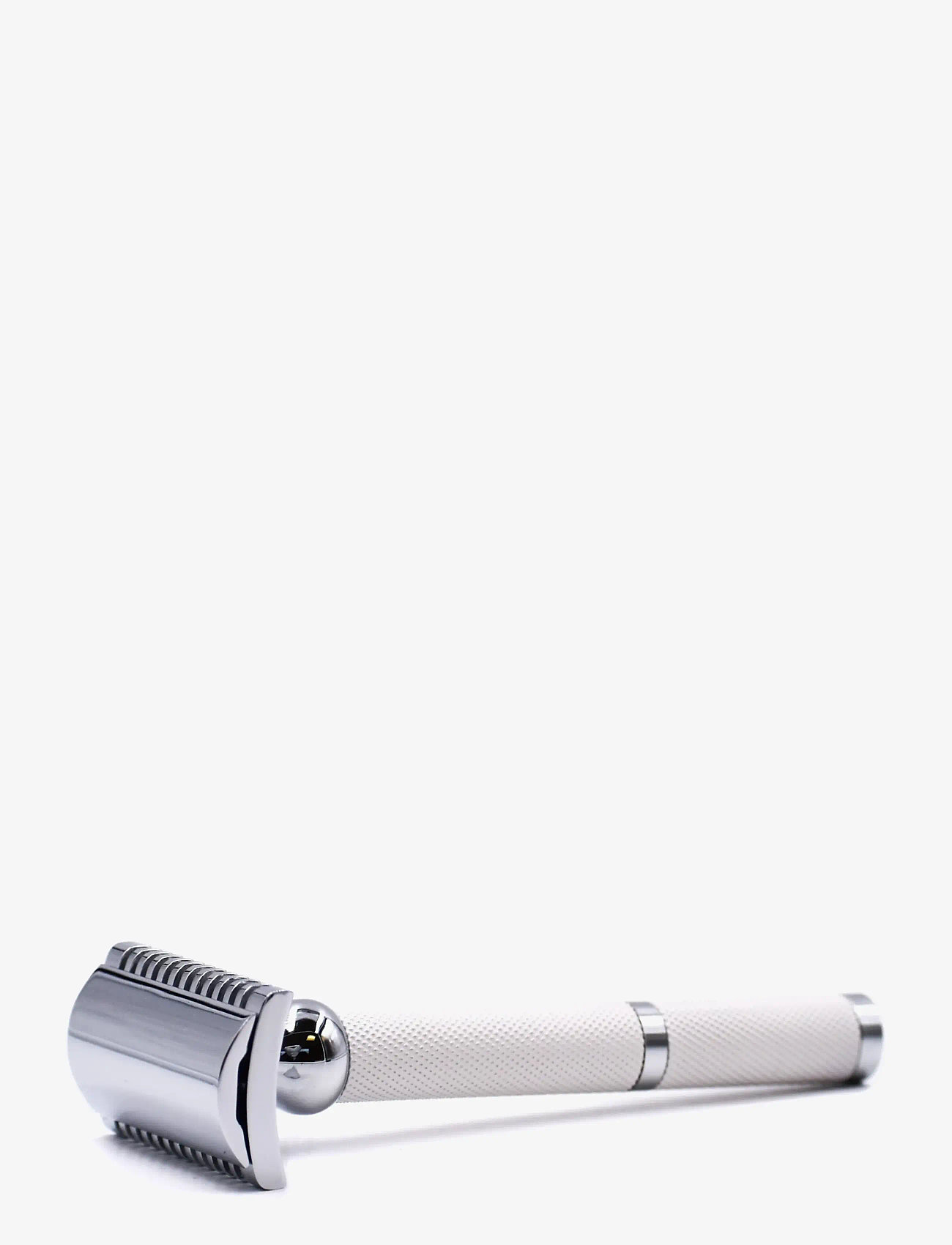 Parker - 70C - Unisex White & Chrome Handle Open Comb Head 3 Piece Safety Razor - päevitamiseelne - white - 1