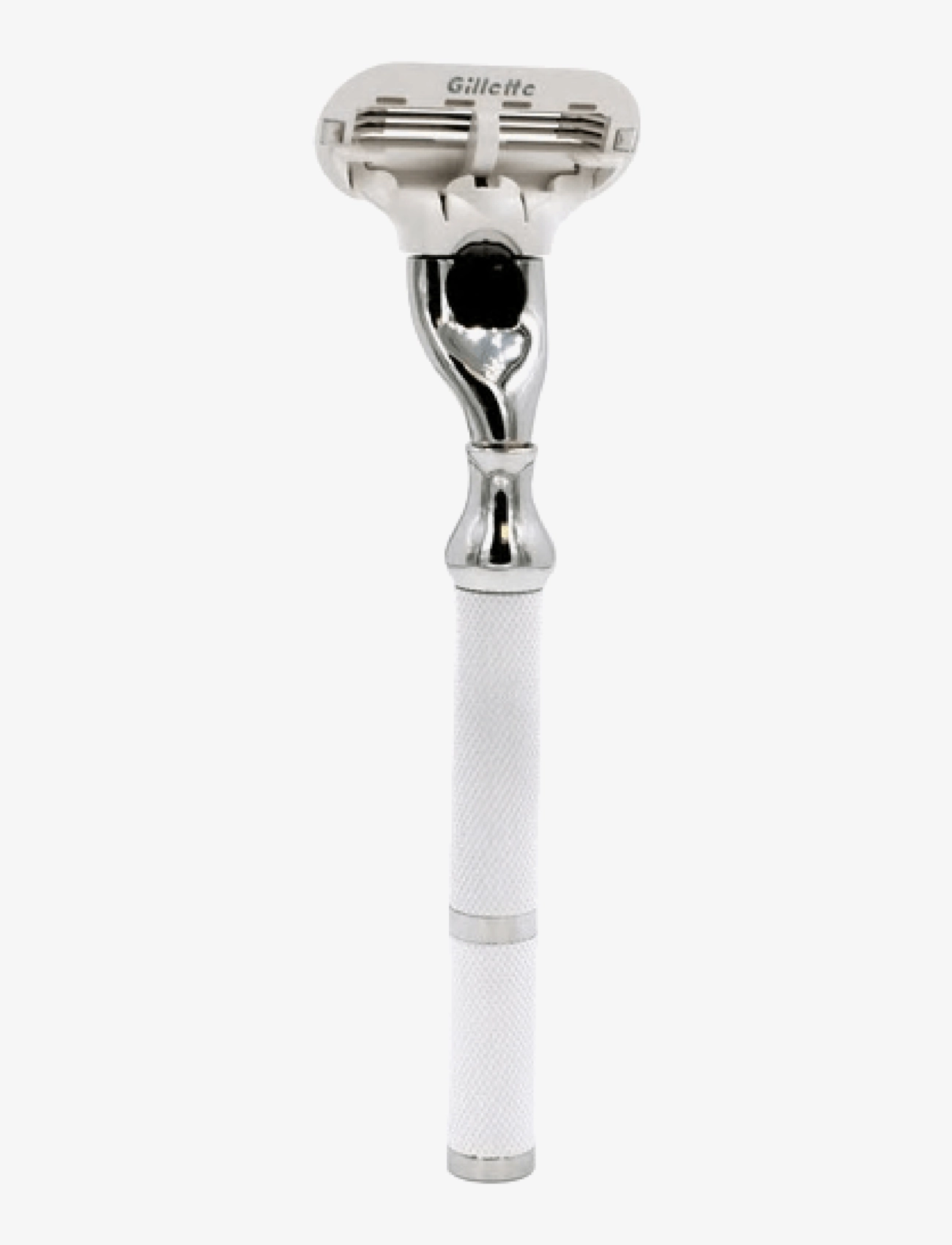 Parker - 77L - Women's White & Chrome Handle Venus Compatible Razor - barbering - white - 1