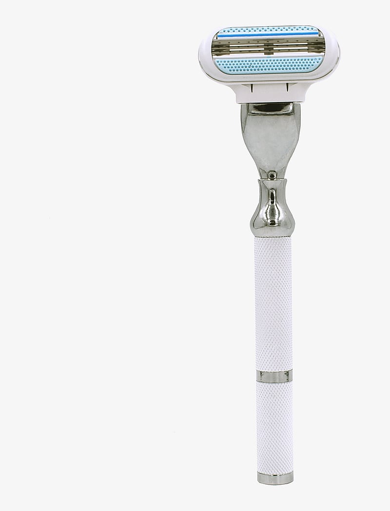 Parker - 77L - Women's White & Chrome Handle Venus Compatible Razor - raseerimine - white - 2