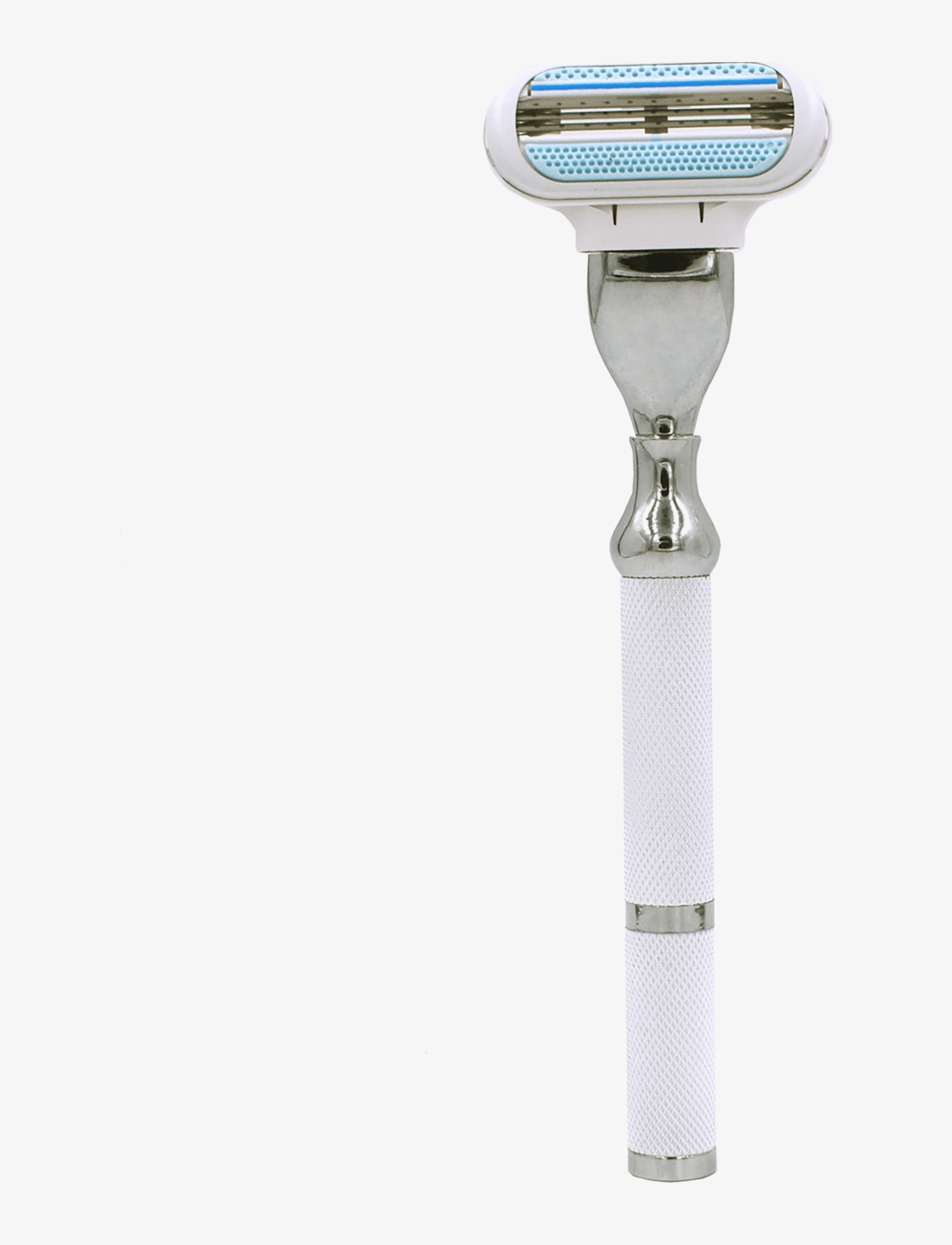 Parker - 77L - Women's White & Chrome Handle Venus Compatible Razor - barbering - white - 2