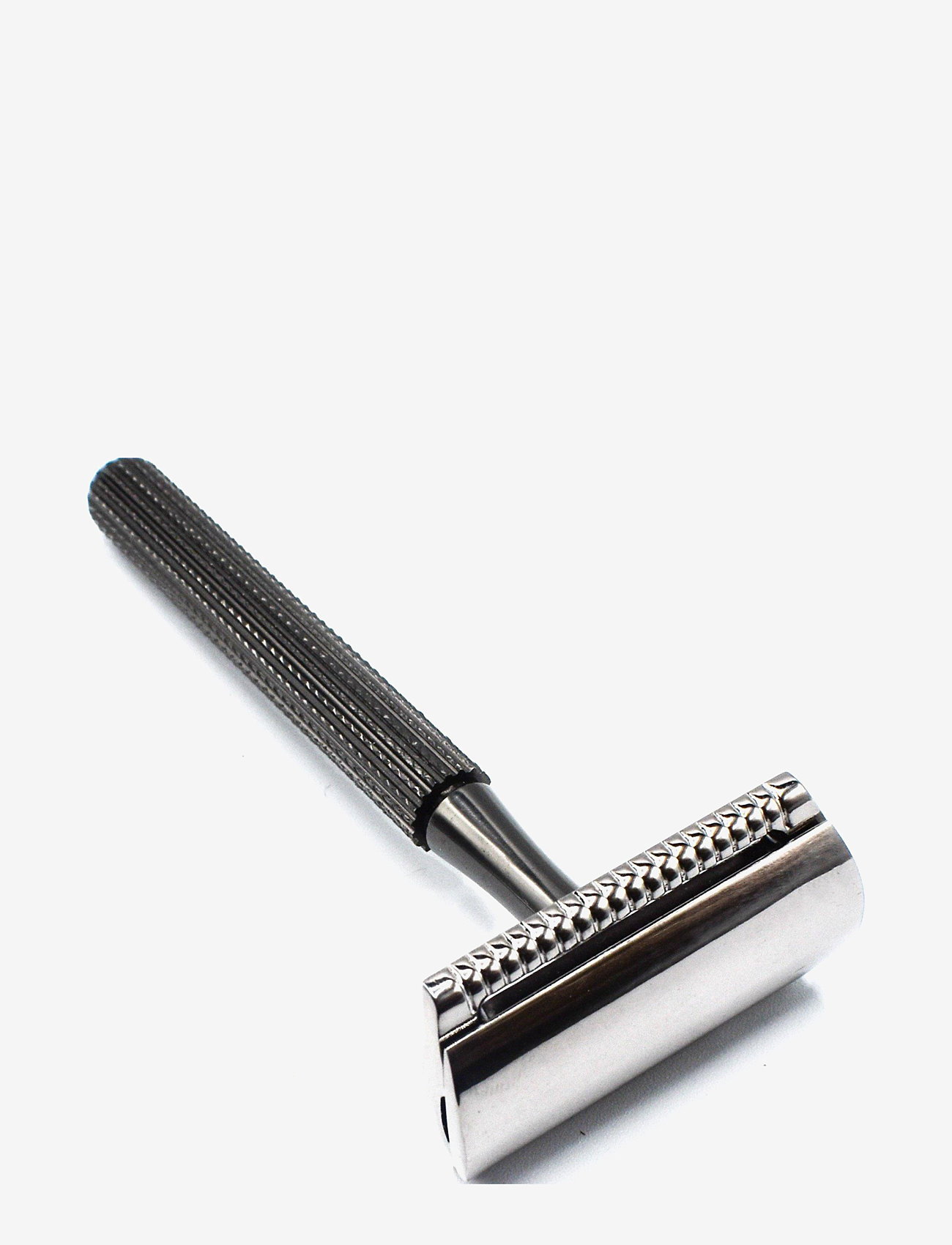 Parker - 78R - Graphite - Unisex Textured Long Handle Three piece Safety Razor with new head - päevitamiseelne - gunmetal - 0