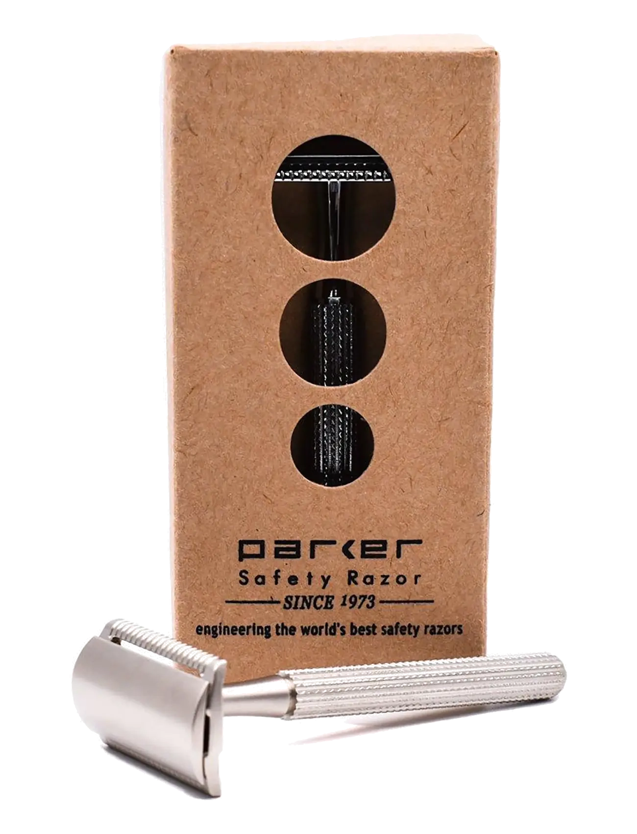 Parker - Parker 42M - Black & Chrome Mach 3 Compatible Handle Razor - pardlid - black & chrome - 2