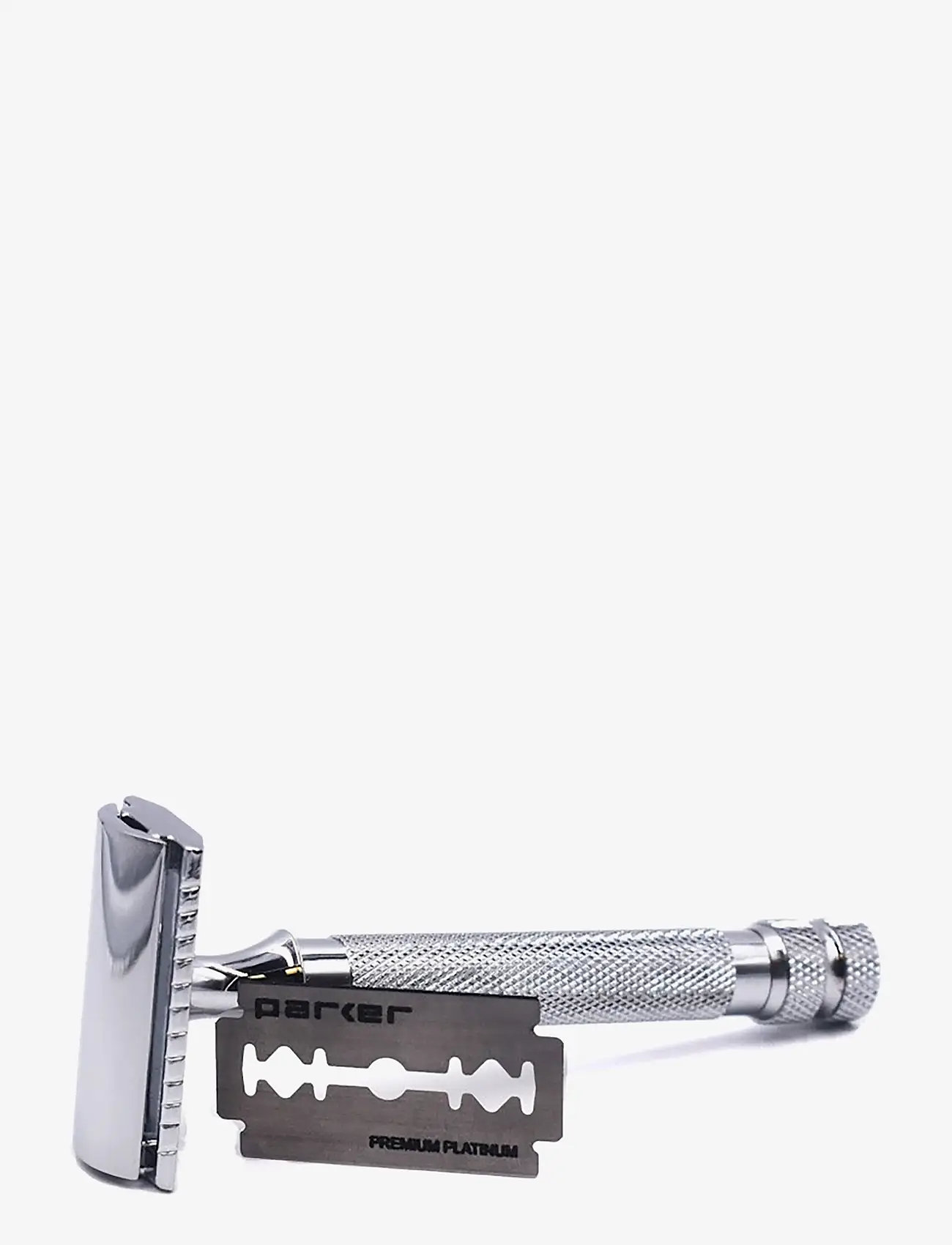 Parker - Parker 91R - Heavyweight Textured Chrome Grip 3 Piece Safety - barberskrabere - chrome - 2