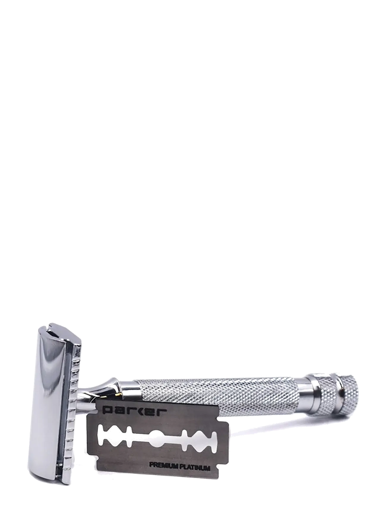 Parker - Parker 91R - Heavyweight Textured Chrome Grip 3 Piece Safety - barberskrabere - chrome - 2