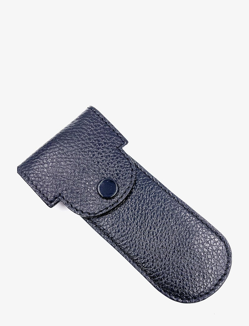 Parker - Leather Black Safety Razor Case - pardlid - black - 0