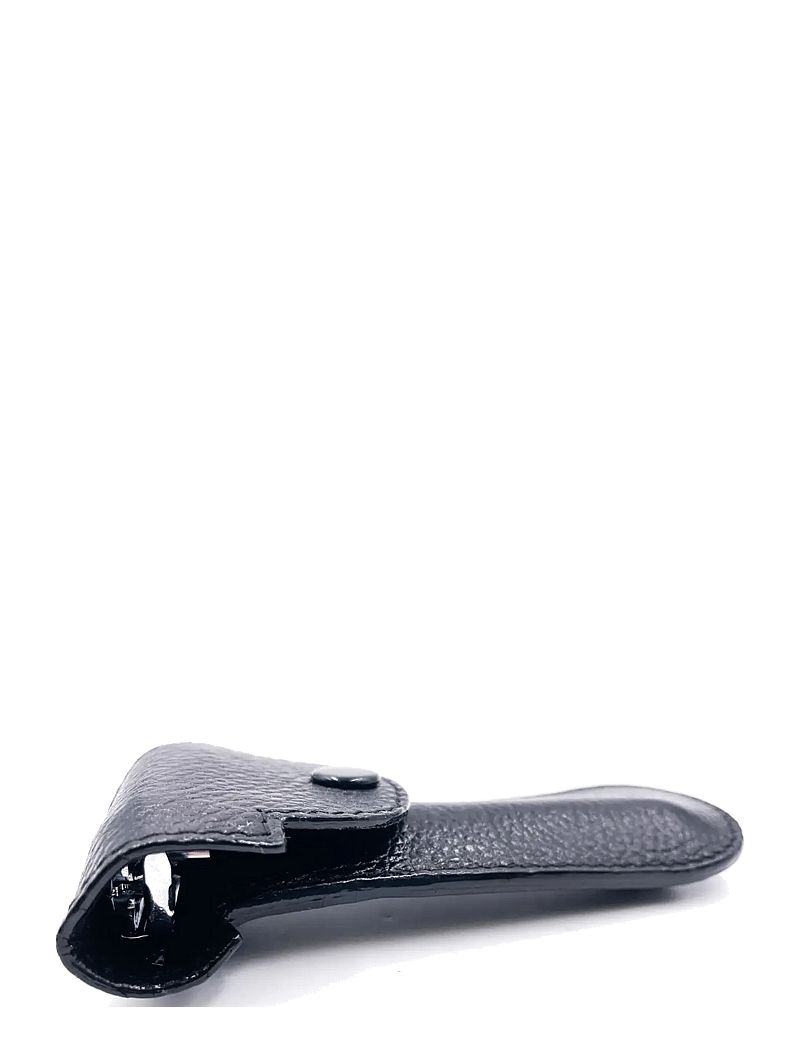 Parker - Leather Black Safety Razor Case - pardlid - black - 1