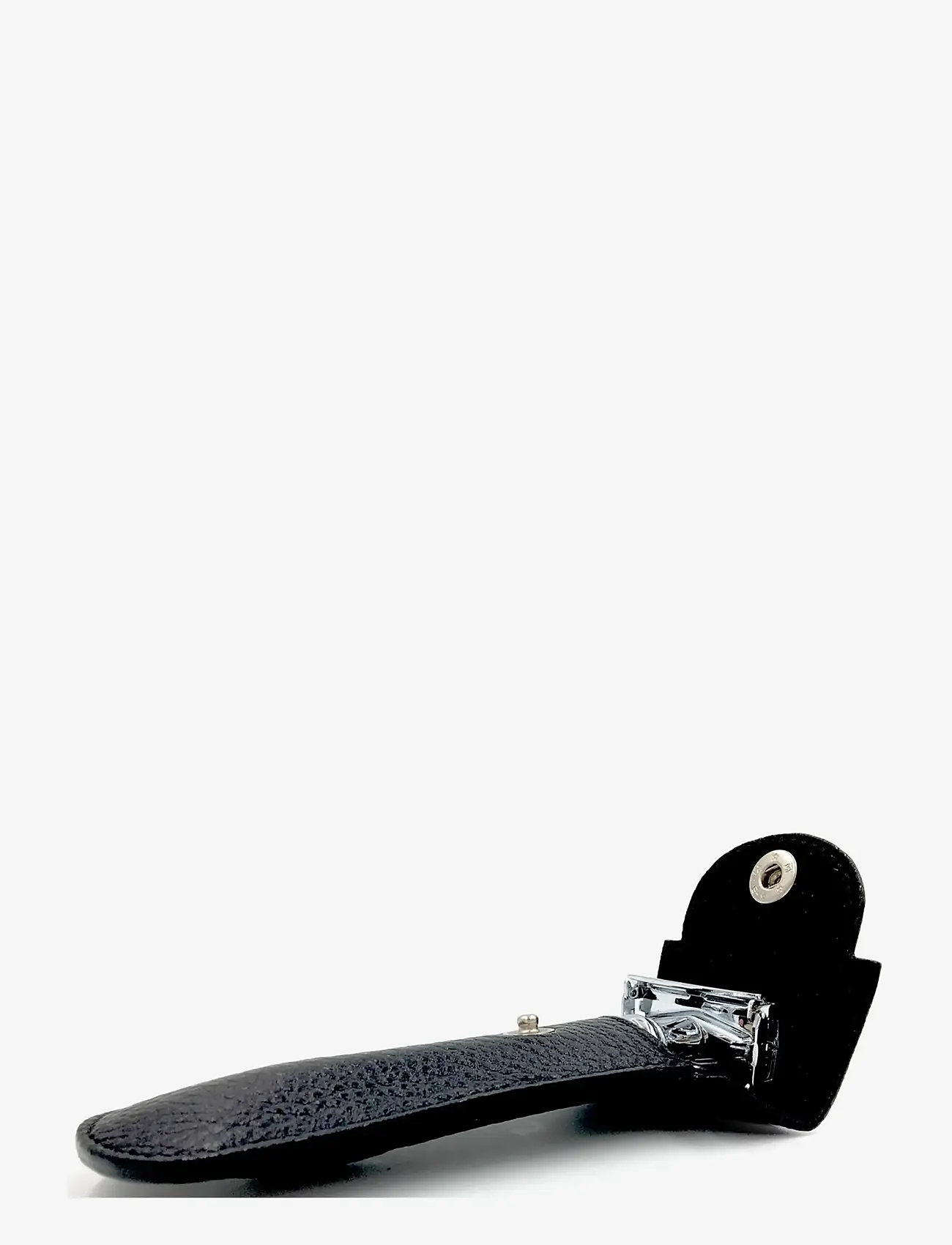 Parker - Leather Black Safety Razor Case - pardlid - black - 2