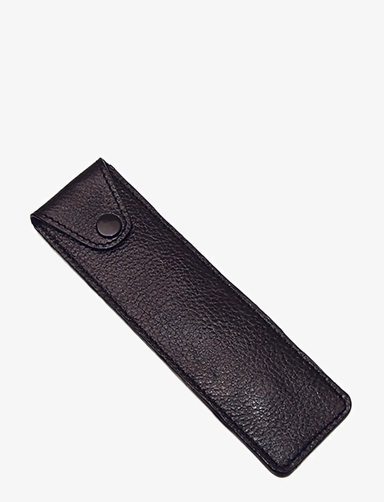 Parker - Parker Leather Pouch for Straight Razors - barberskrabere - black - 0