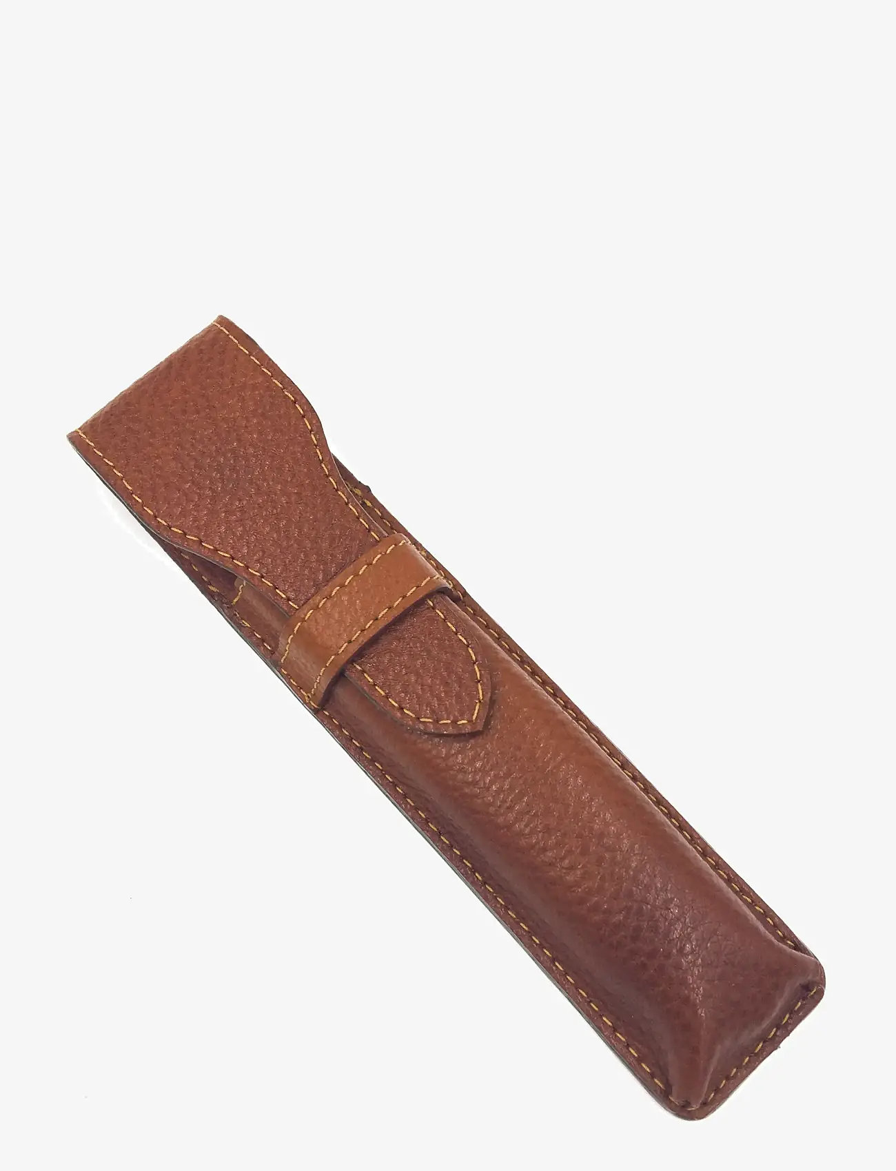 Parker - Parker Leather Pouch Brown for Straight Razors - barberskrabere - saddle brown - 0
