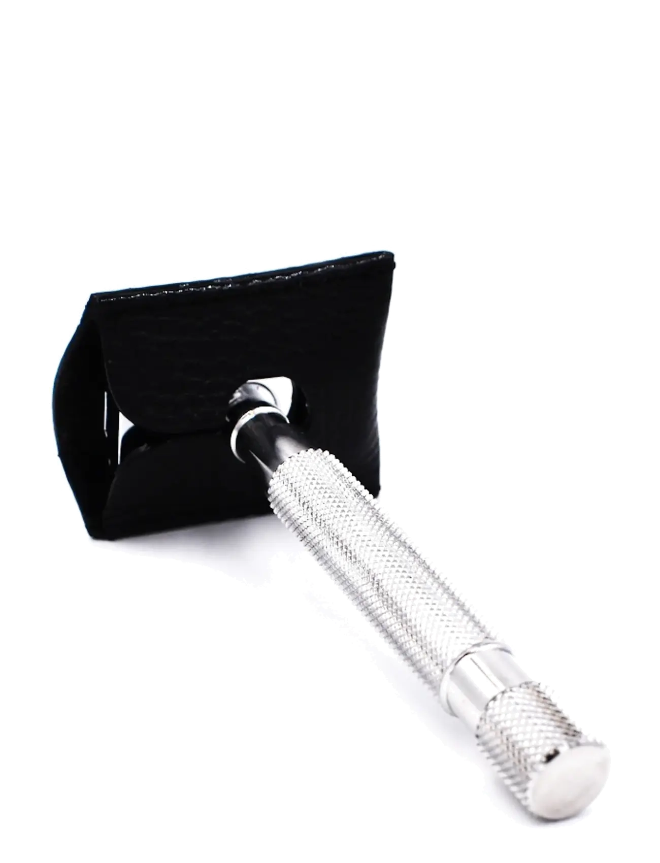 Parker - Parker Leather Safety Razor Cover - barberskrabere - black - 1