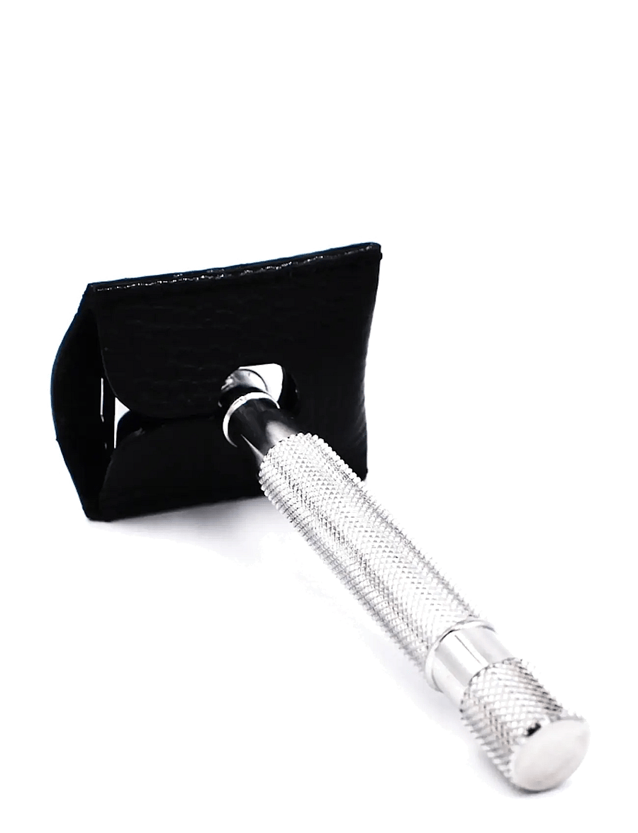 Parker - Parker Leather Safety Razor Cover - pardlid - black - 1