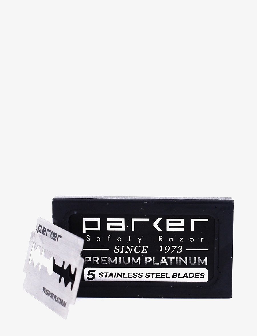 Parker - Parker Premium Platinum Double Edge Blades - 5 pack - produkter til barbering - stainless steel - 0