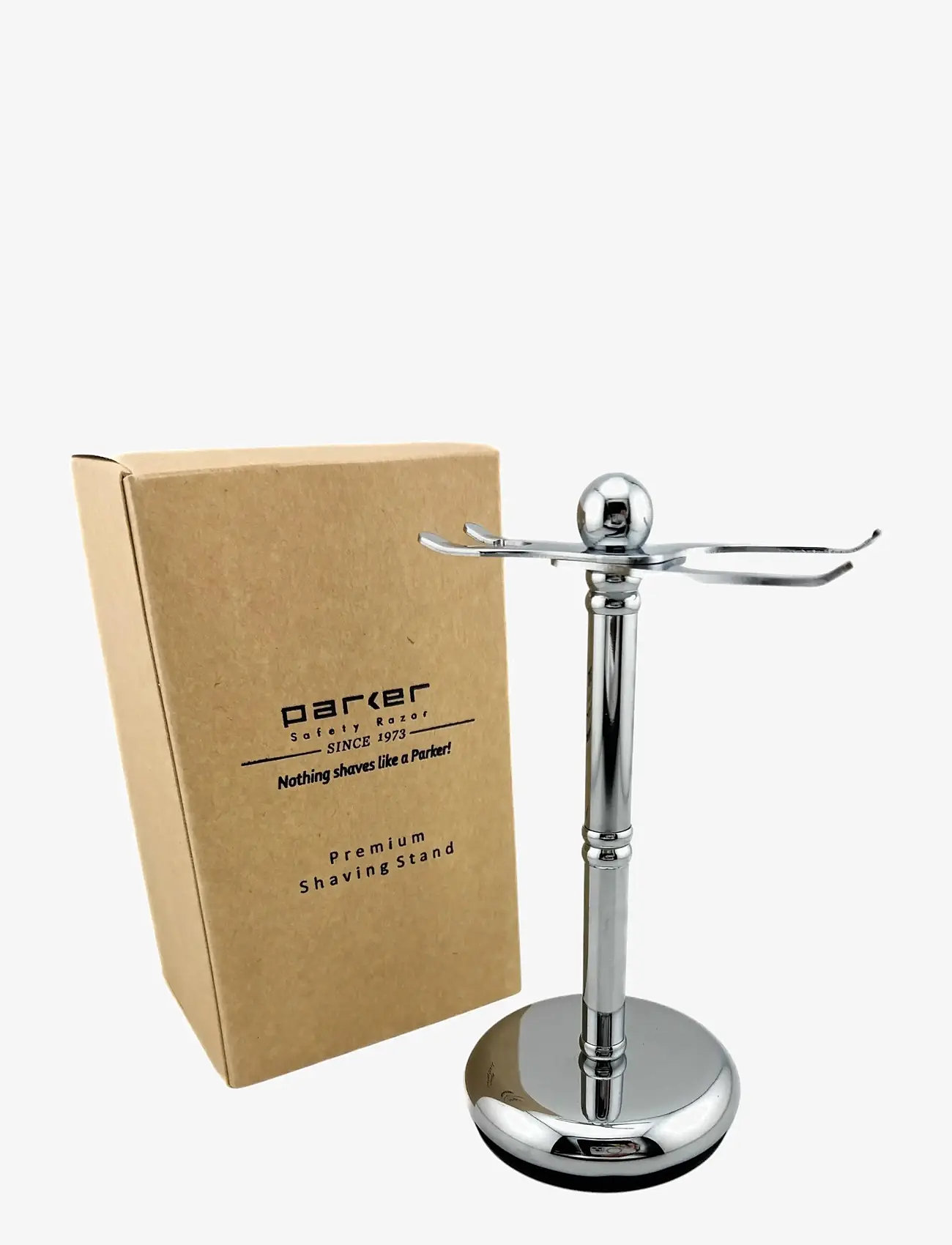 Parker - Parker Deluxe Adjustable Chrome 2 Prong Shave Stand - päevitamiseelne - chrome - 0
