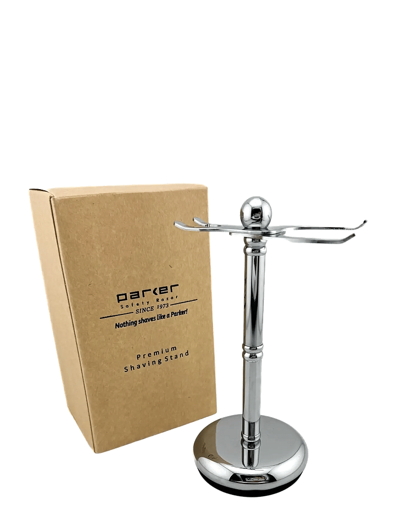 Parker - Parker Deluxe Adjustable Chrome 2 Prong Shave Stand - päevitamiseelne - chrome - 0