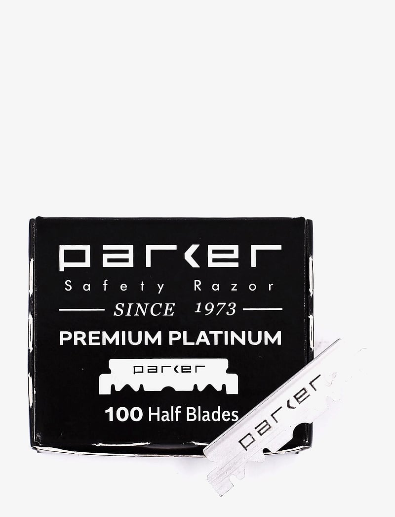 Parker - Premium Platinum Half Blades for Barber Razors - 100 Ct. (1 x 100) - rakstur - stainless steel - 0