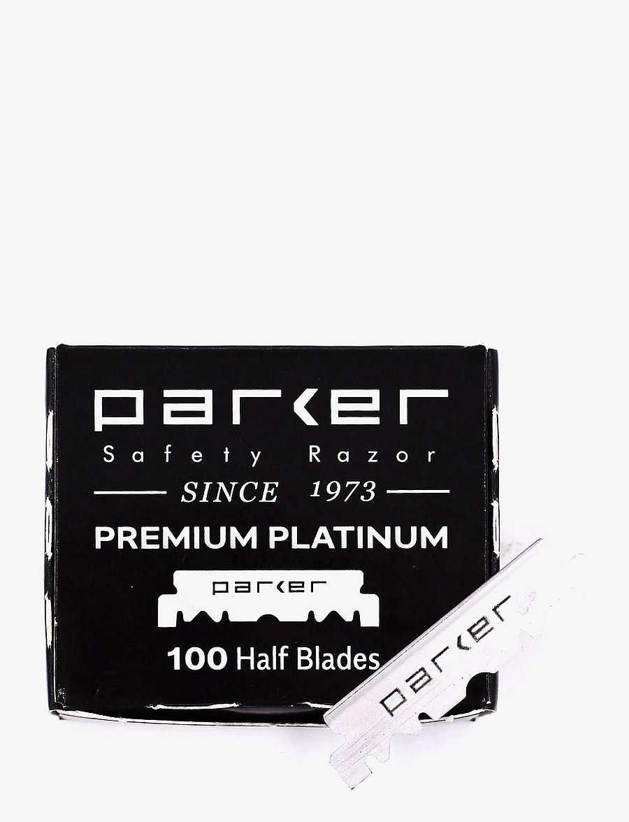 Parker - Premium Platinum Half Blades for Barber Razors - 100 Ct. (1 x 100) - päevitamiseelne - stainless steel - 0
