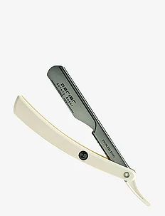 Parker PTW - White ABS Handle Push Type Barber/Straight Razor, Parker