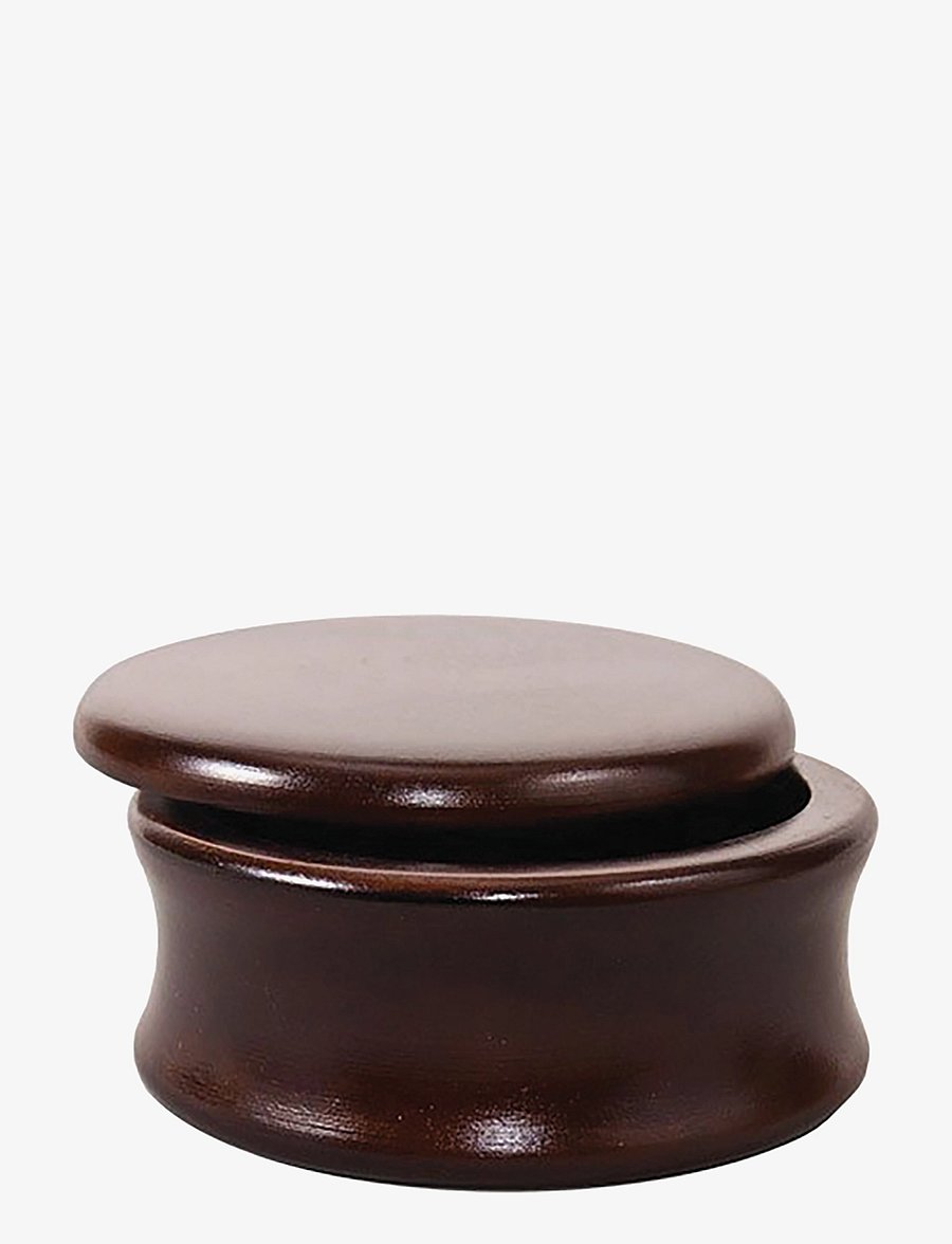 Parker - Mango Wood Shave Bowl - Classic Style - pardlid - high luster brown - 1