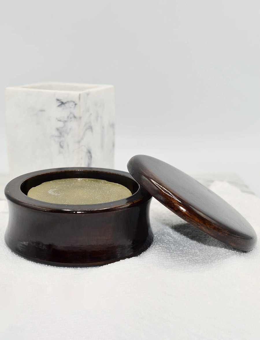 Parker - Mango Wood Shave Bowl - Classic Style - pardlid - high luster brown - 0