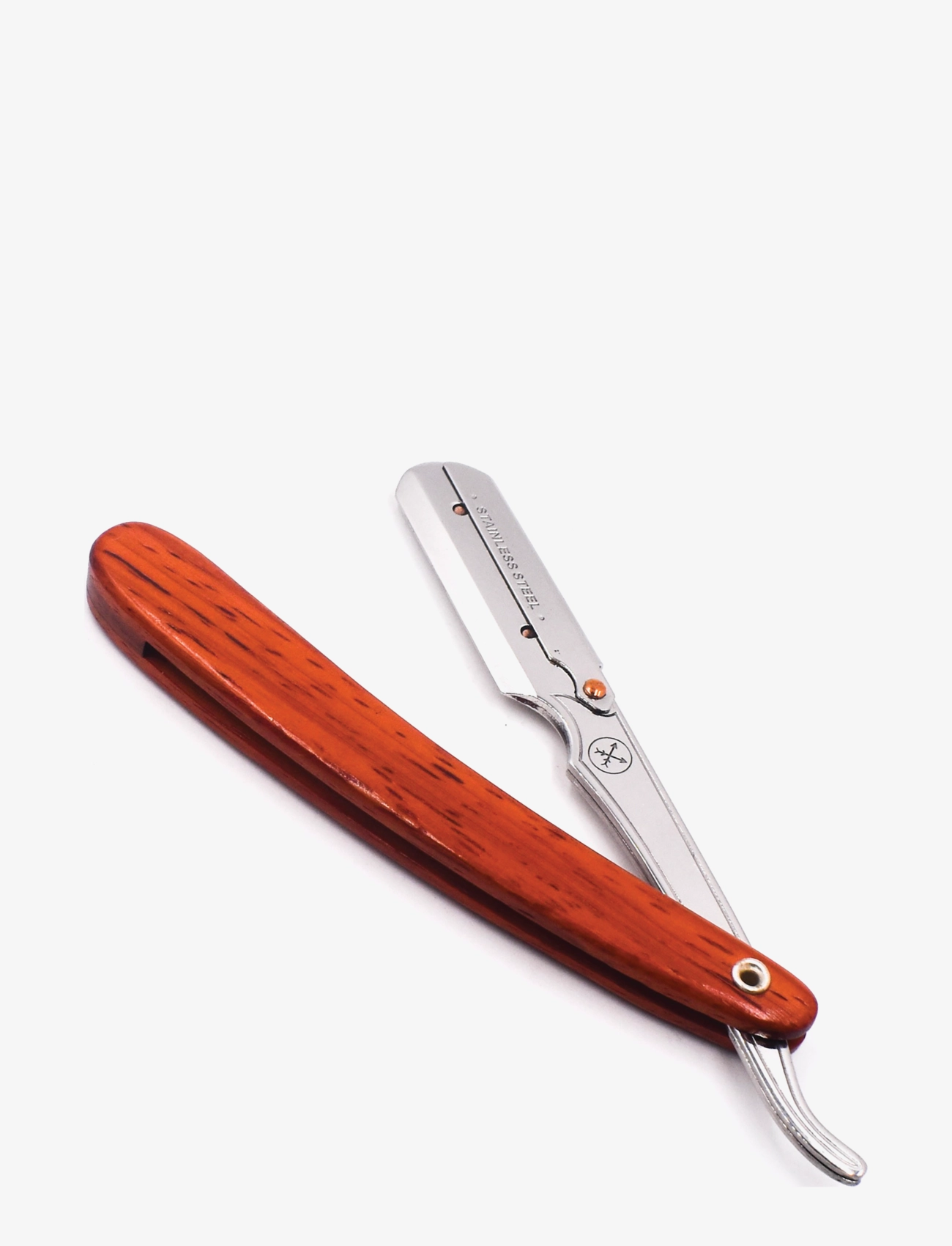 Parker SRRW - Rosewood Handle Clip Type Barber/Straight Razor - Pardlid - ROSE WOOD / silver