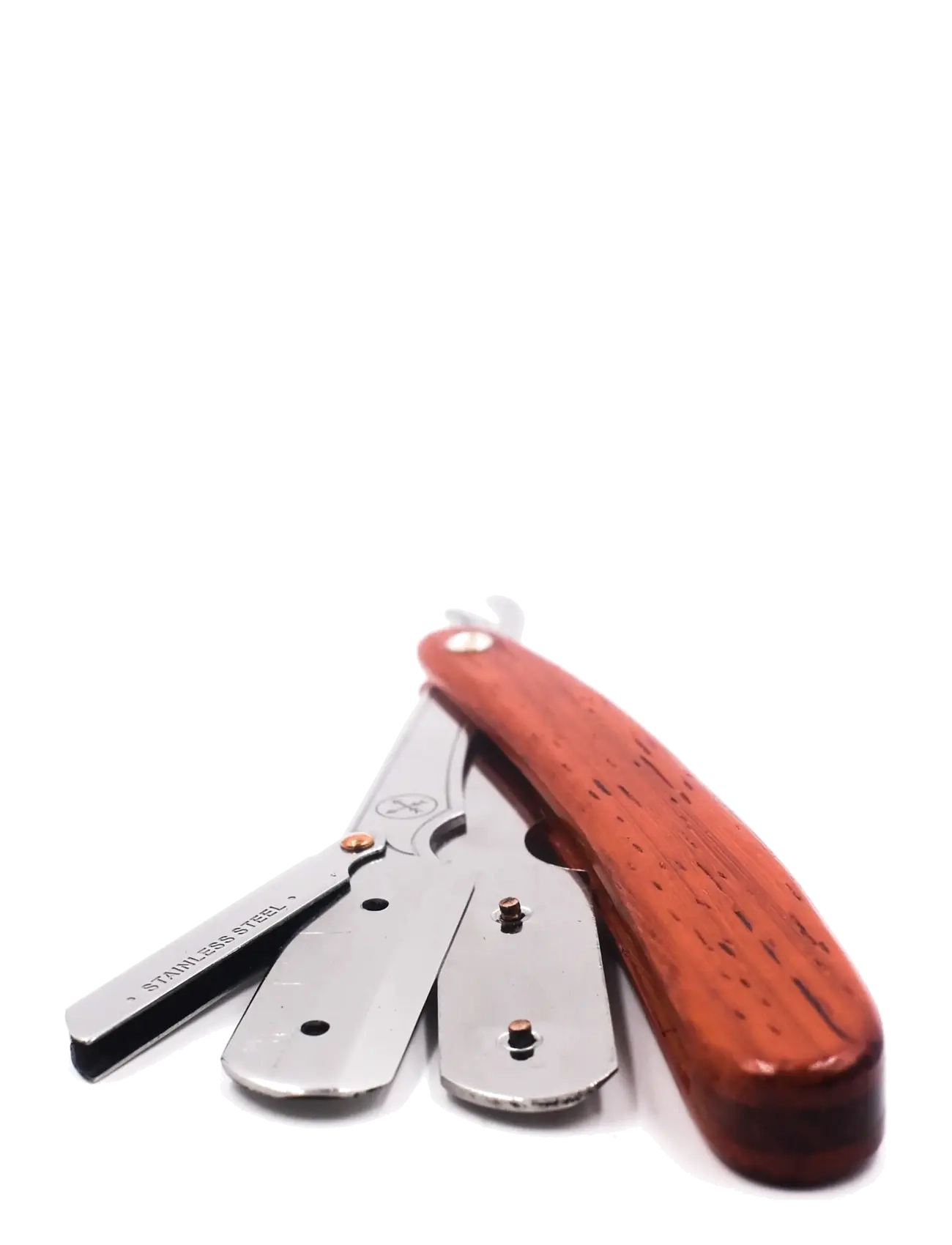 Parker - SRRW - Rosewood Handle Clip Type Barber/Straight Razor - pardlid - rose wood - 2