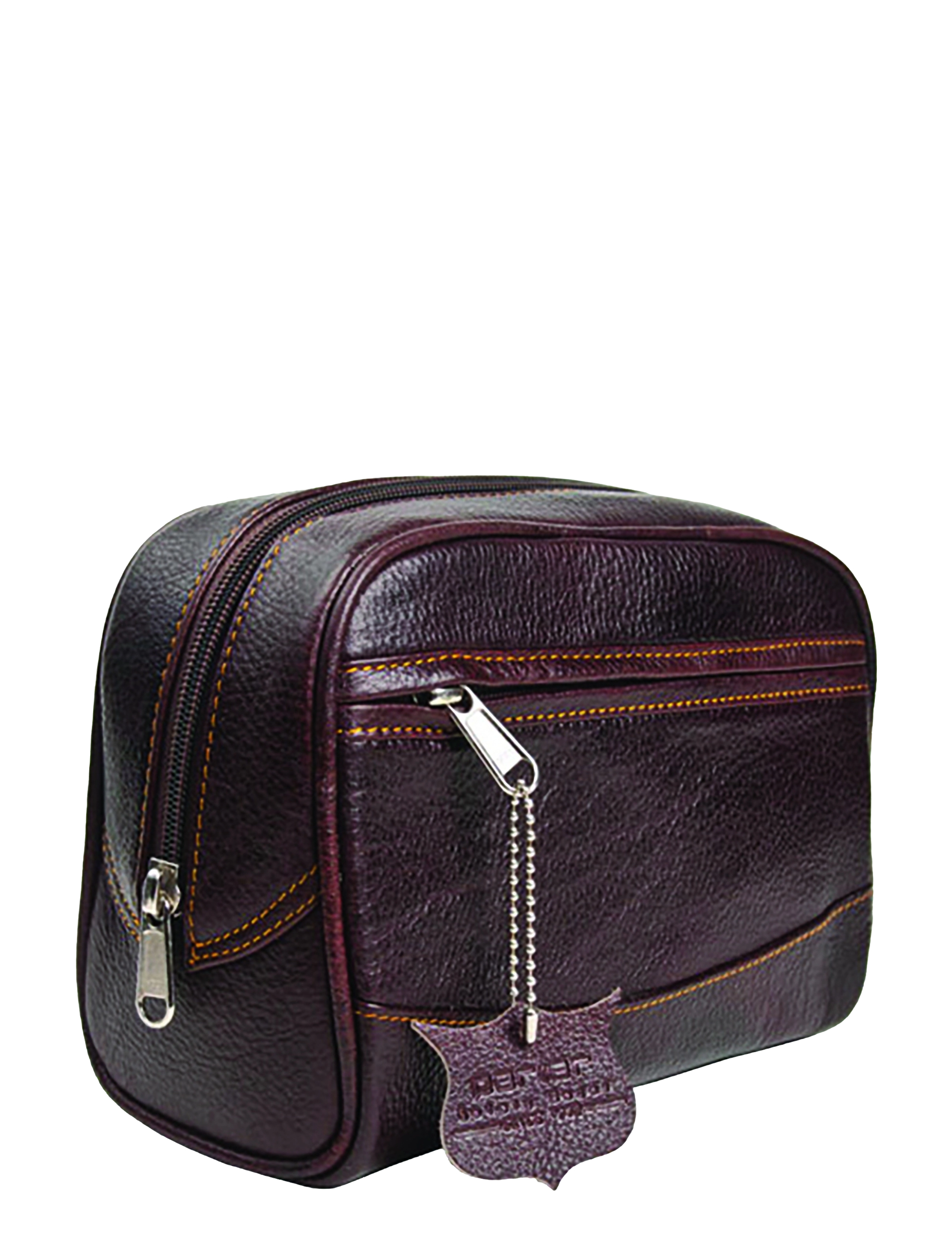Parker Parker Leather Travel/Dopp Kit - Large (8"x5"x4") - Kosmeetikakotid - LEATHER / brown