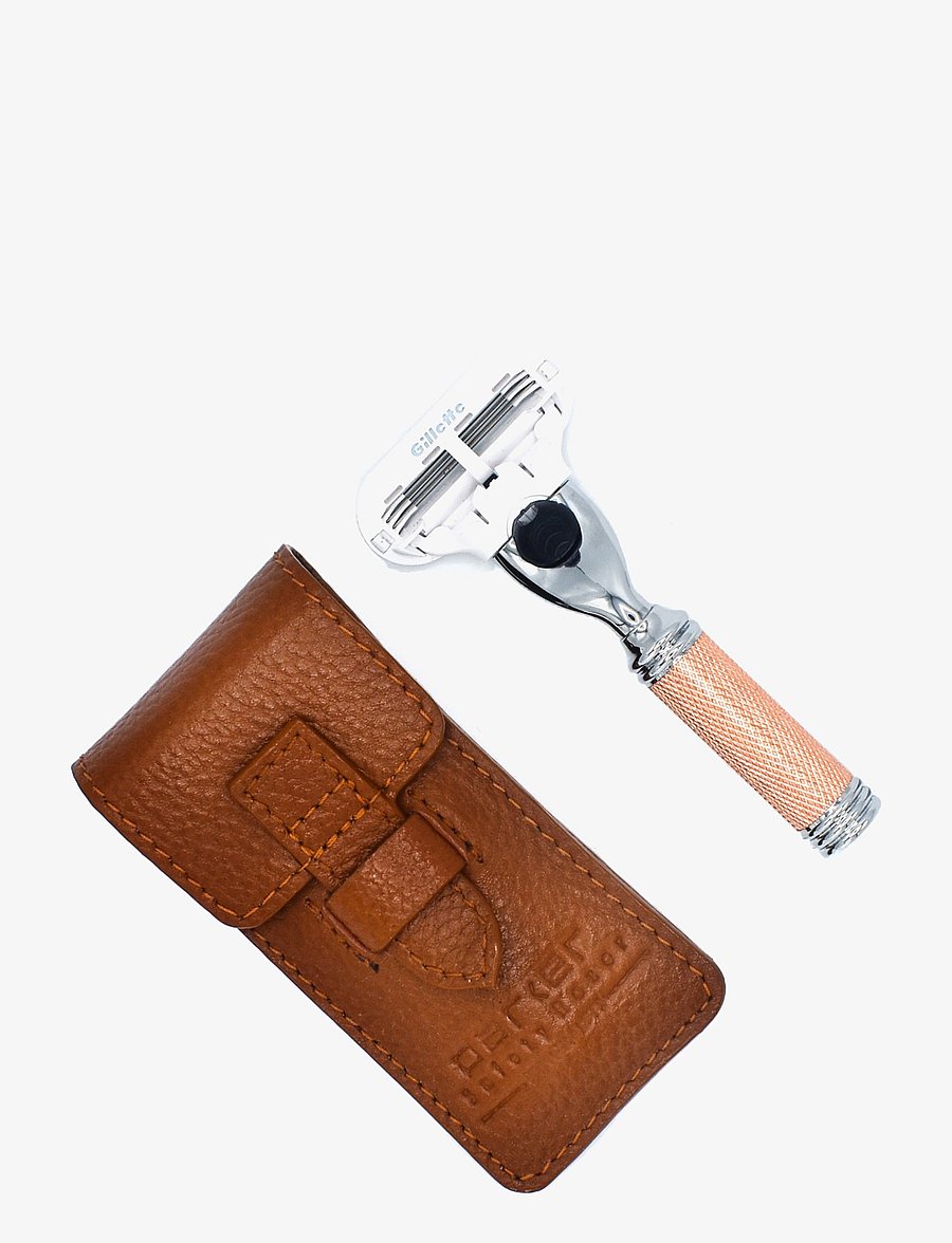 Parker - TRVL-Ladies Venus Compatiable Rose Gold Textured Razor With Leather Case - raseerimine - rose gold - 0