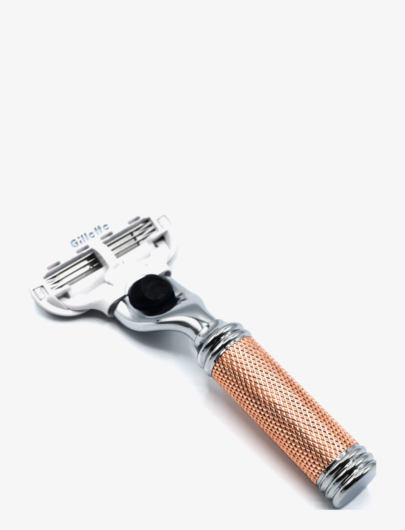 Parker - TRVL-Ladies Venus Compatiable Rose Gold Textured Razor With Leather Case - barbering - rose gold - 1