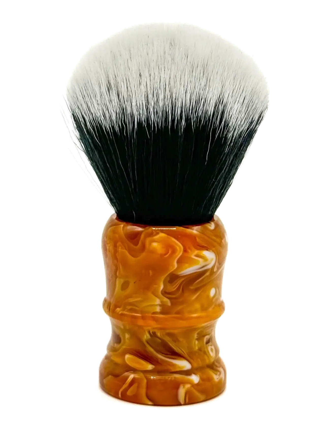 Parker Parker Marbled Yellow Resin Handle - Tuxedo Knot Synthetic Bristle Brush "Solar Storm", One Size, Yellow, Barberingsprodukter > Barberkost, Her