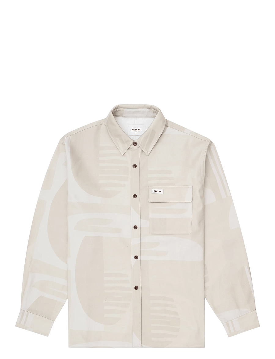 Parlez - Craftwork Overshirt - freizeithemden - putty - 0