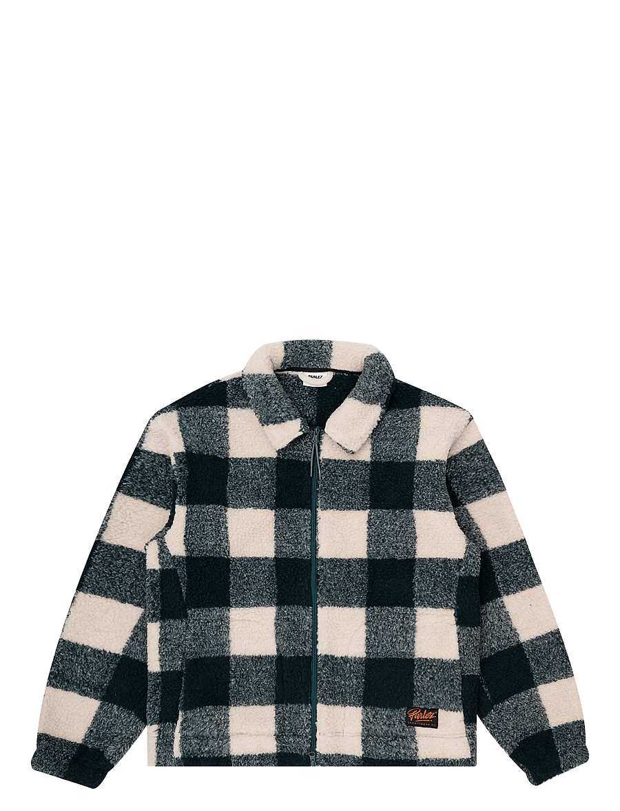 Parlez - Province Check Sherpa - fleece-pullover - deep green - 0
