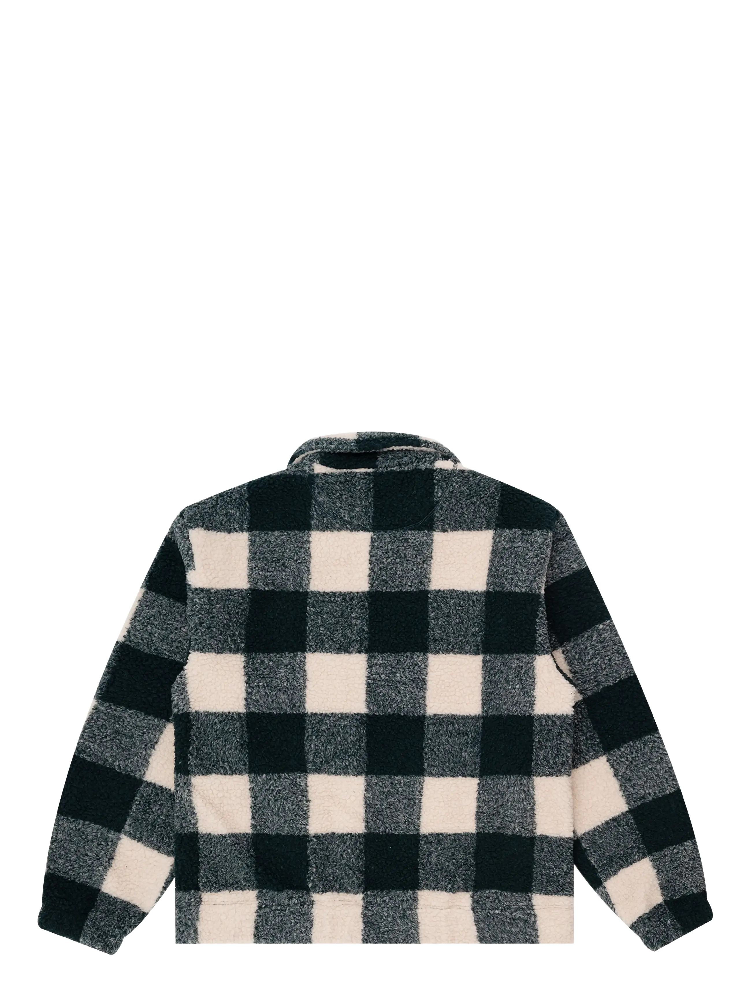 Parlez - Province Check Sherpa - fleece-pullover - deep green - 1