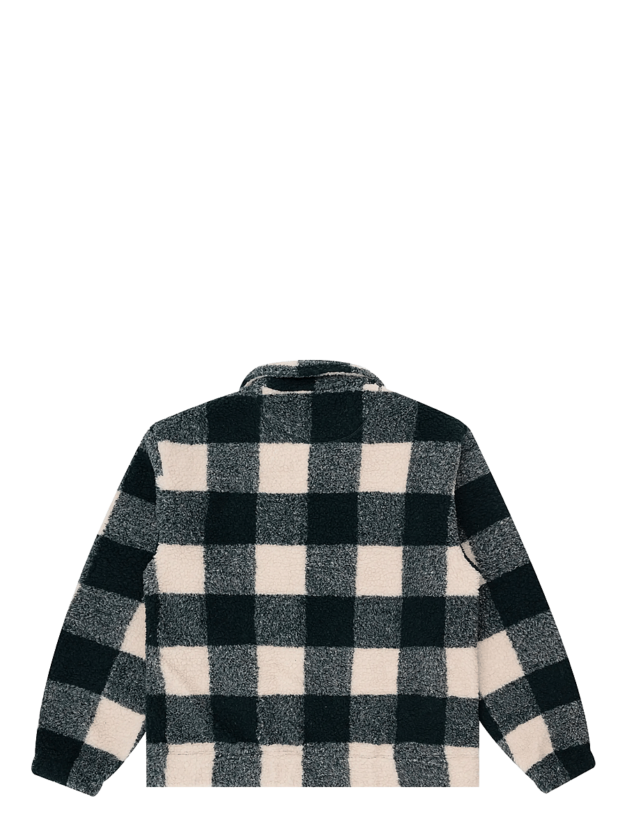 Parlez - Province Check Sherpa - fleece-pullover - deep green - 1