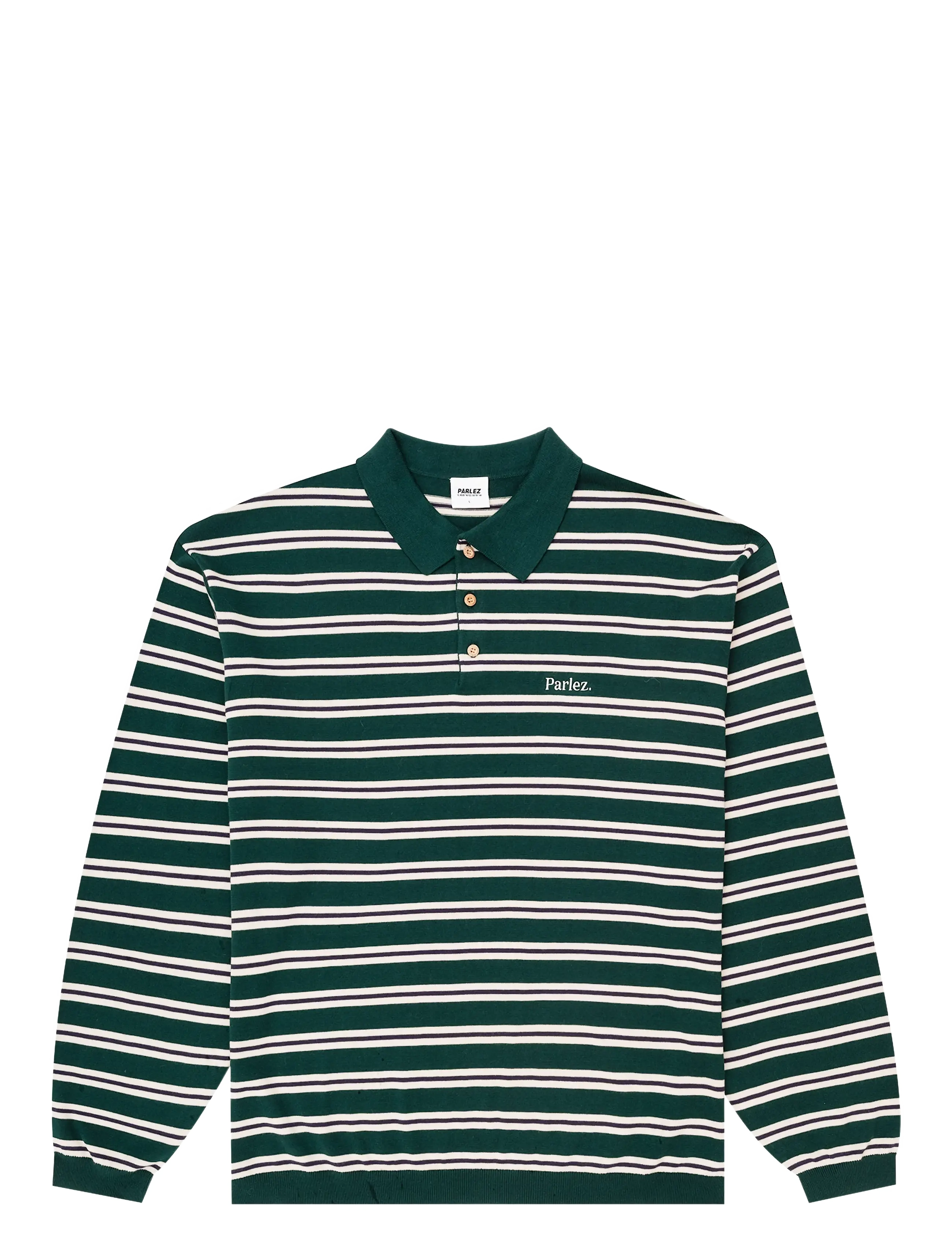 Parlez Crossfield L/S Polo Knit - Parlez - DEEP GREEN / green