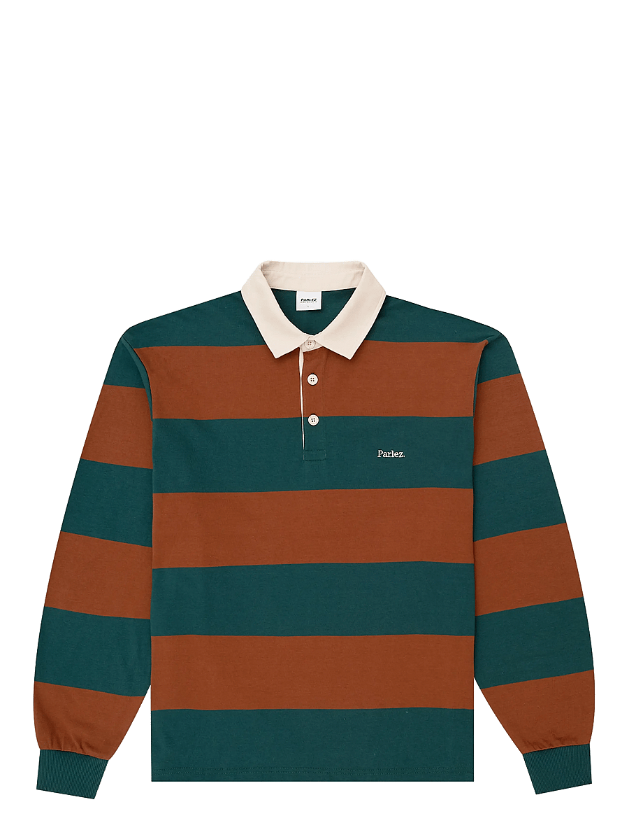 Parlez - Ruck Rugby - langärmelige strick-polohemden - deep green - 0