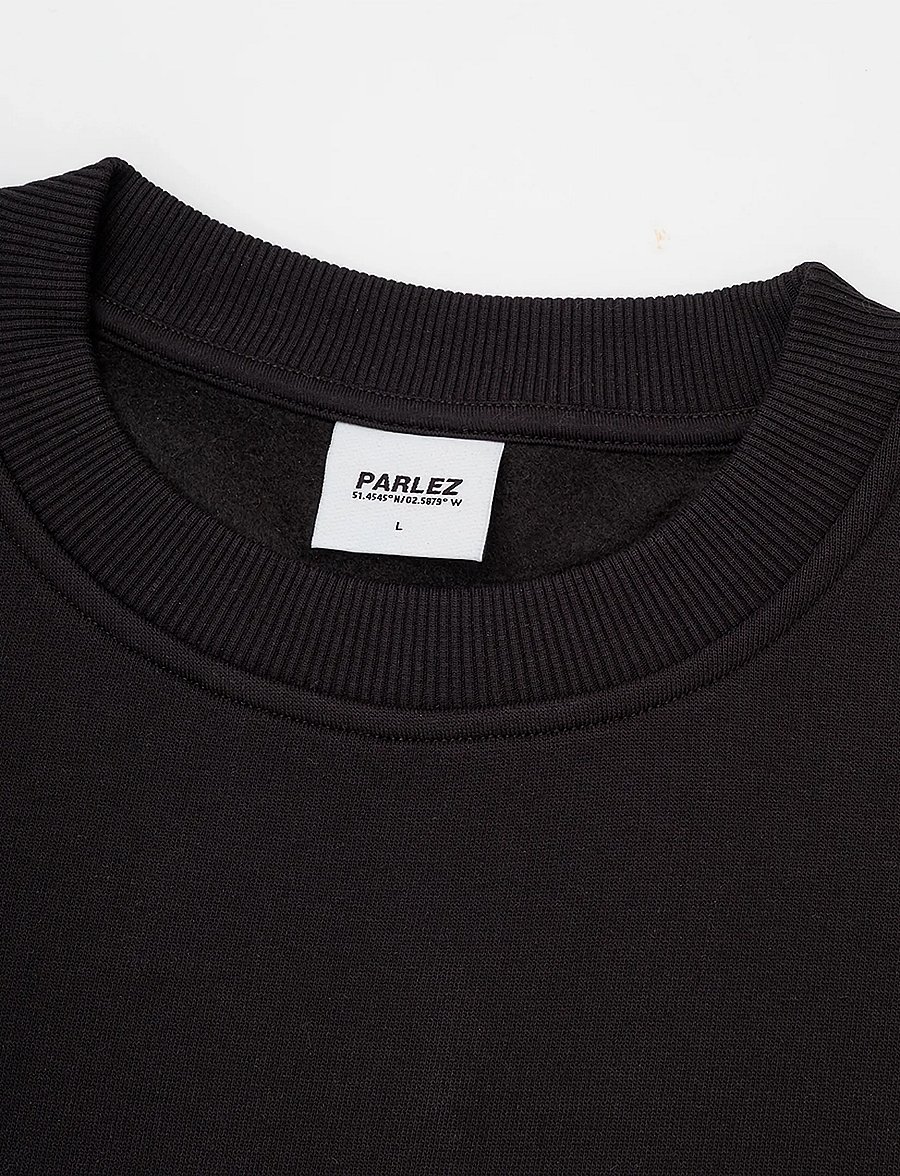 Parlez - Powell OS Sweatshirt - sweatshirts - black - 2